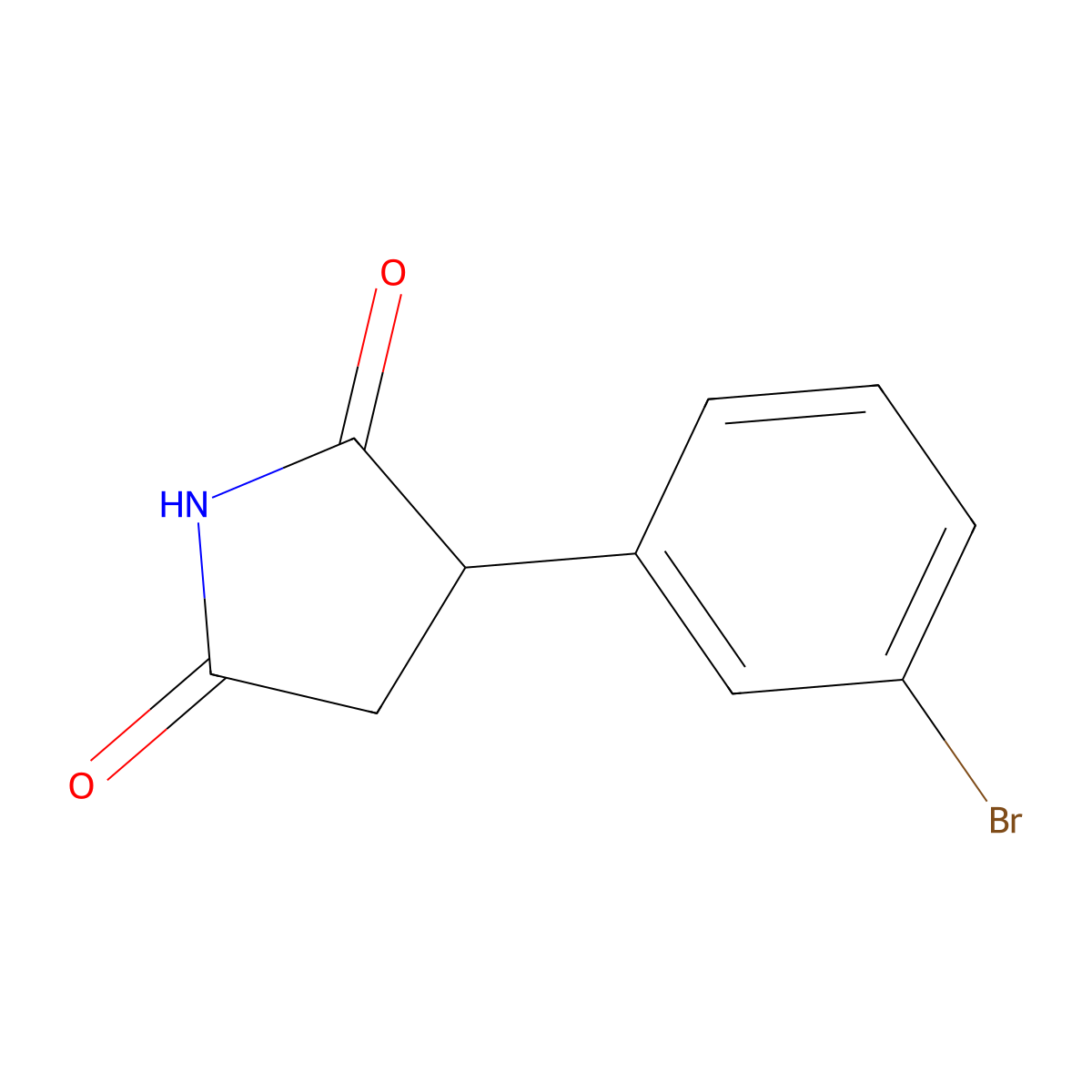 3-Bromophenylsuccinimide molecular structure, CAS 22855-57-8