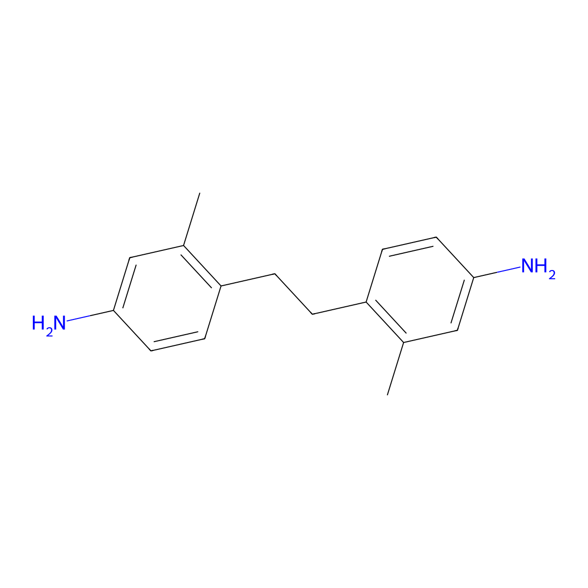 4,4'-Ethylenedi-3-toluidine molecular structure, CAS 22856-62-8