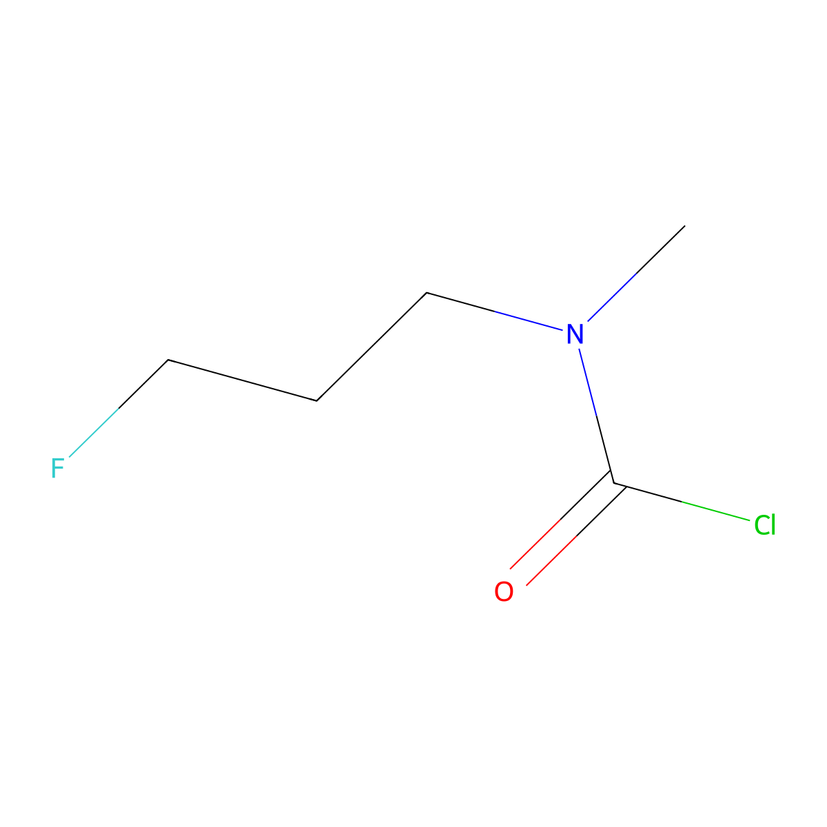 N-(3-fluoropropyl)-N-methylcarbamoyl chloride molecular structure, CAS 2285619-37-4