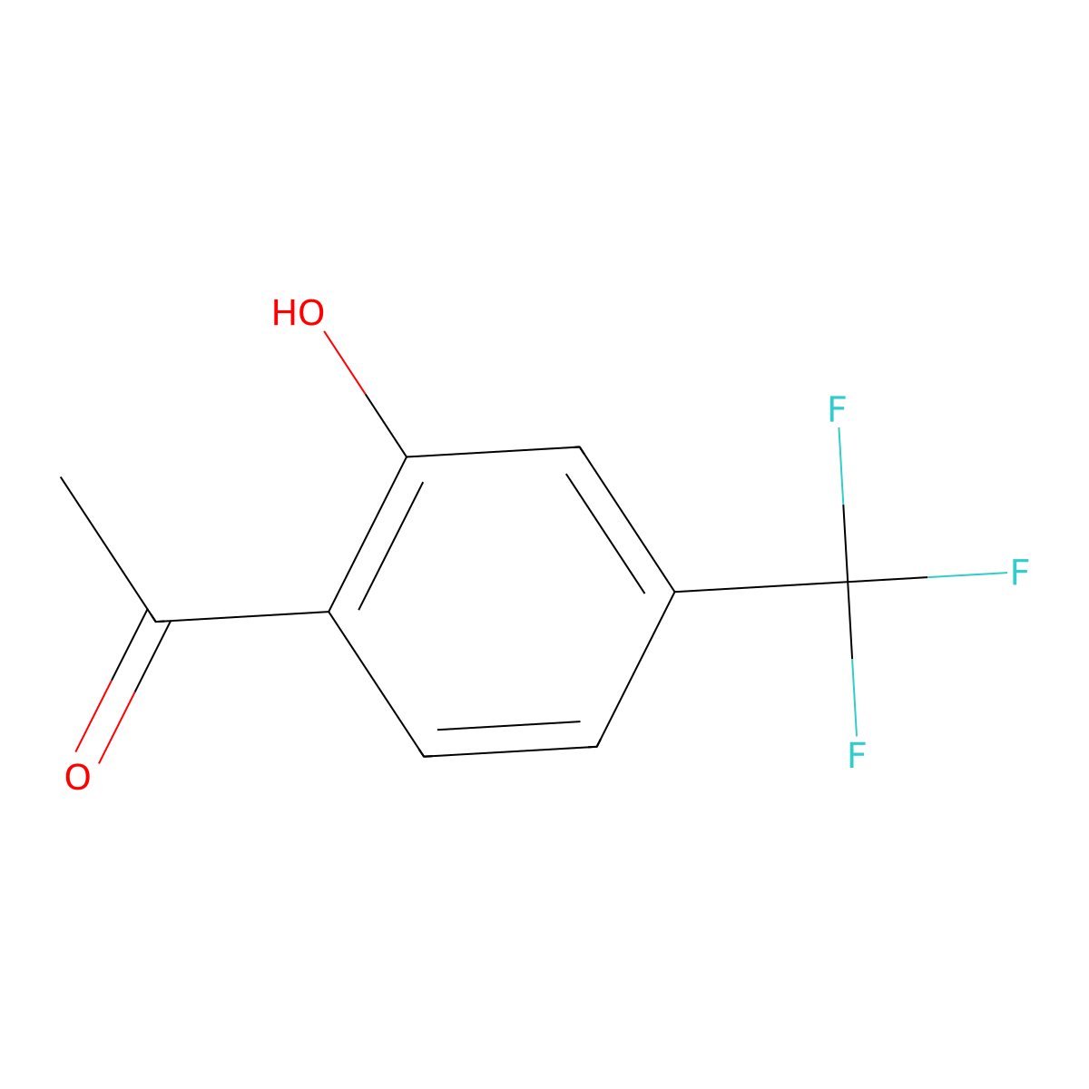 1-(2-Hydroxy-4-(trifluoromethyl)phenyl)ethan-1-one molecular structure, CAS 228572-69-8