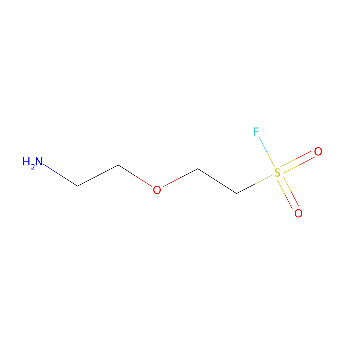 2-(2-Aminoethoxy)ethane-1-sulfonyl fluoride molecular structure, CAS 2285759-56-8