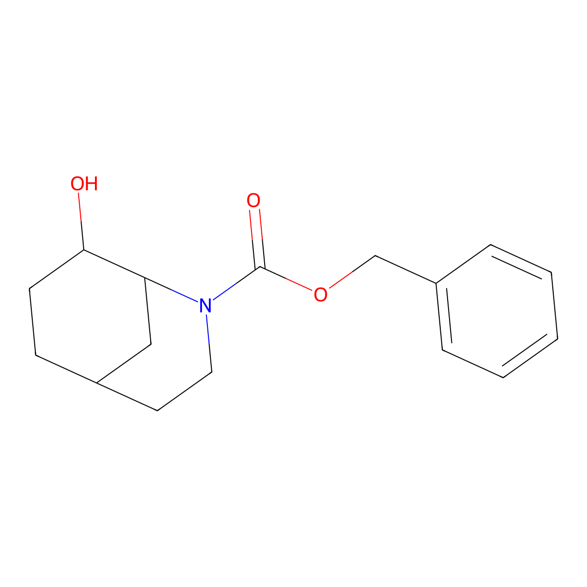 Benzyl 8-hydroxy-2-azabicyclo[3.3.1]nonane-2-carboxylate molecular structure, CAS 2285801-07-0