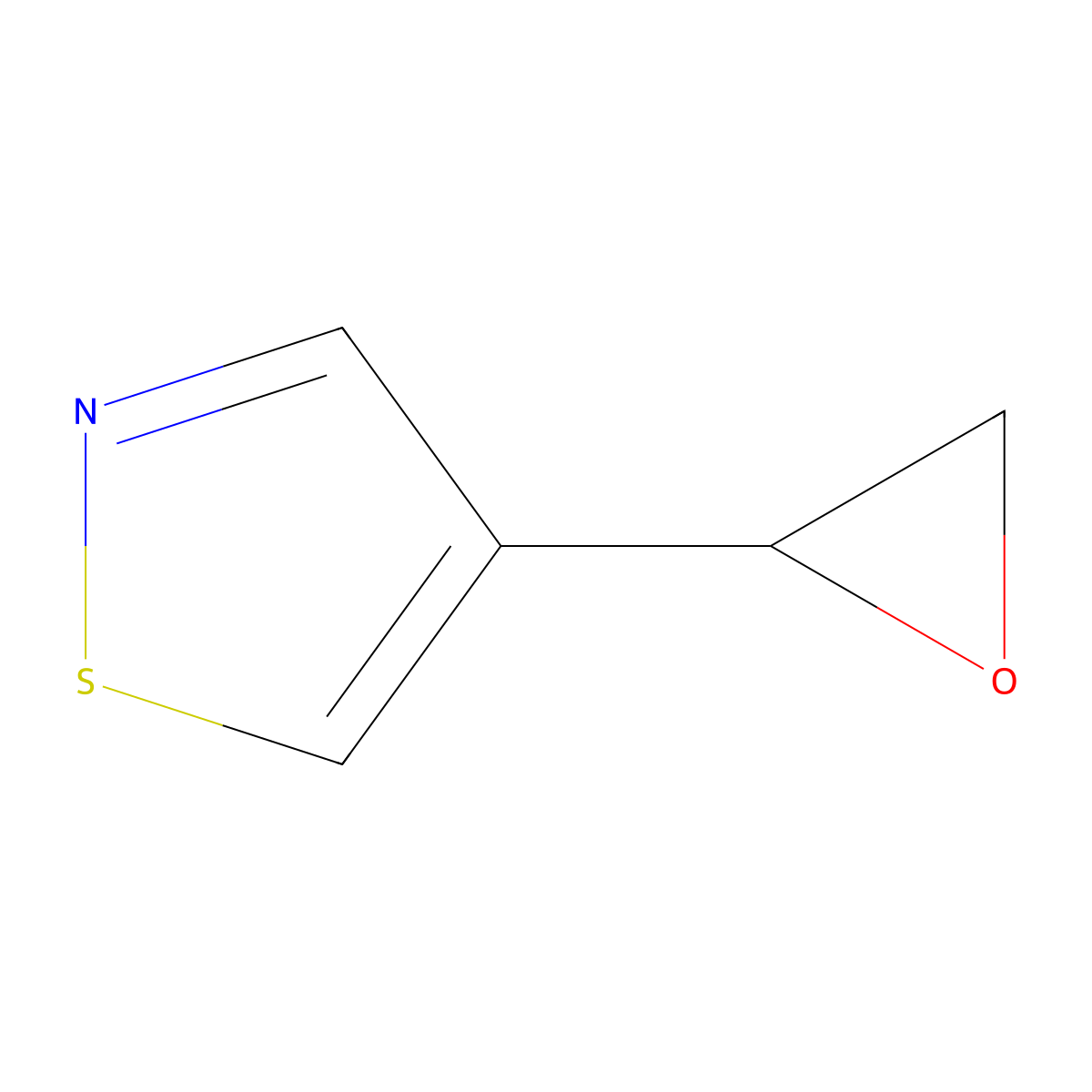 4-(Oxiran-2-yl)-1,2-thiazole molecular structure, CAS 2286068-10-6