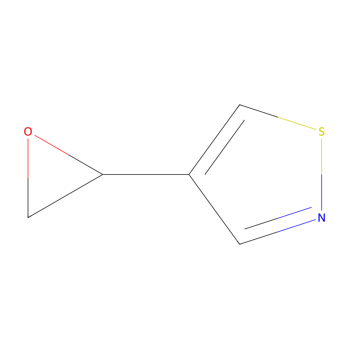 4-(Oxiran-2-yl)-1,2-thiazole molecular structure, CAS 2286068-10-6