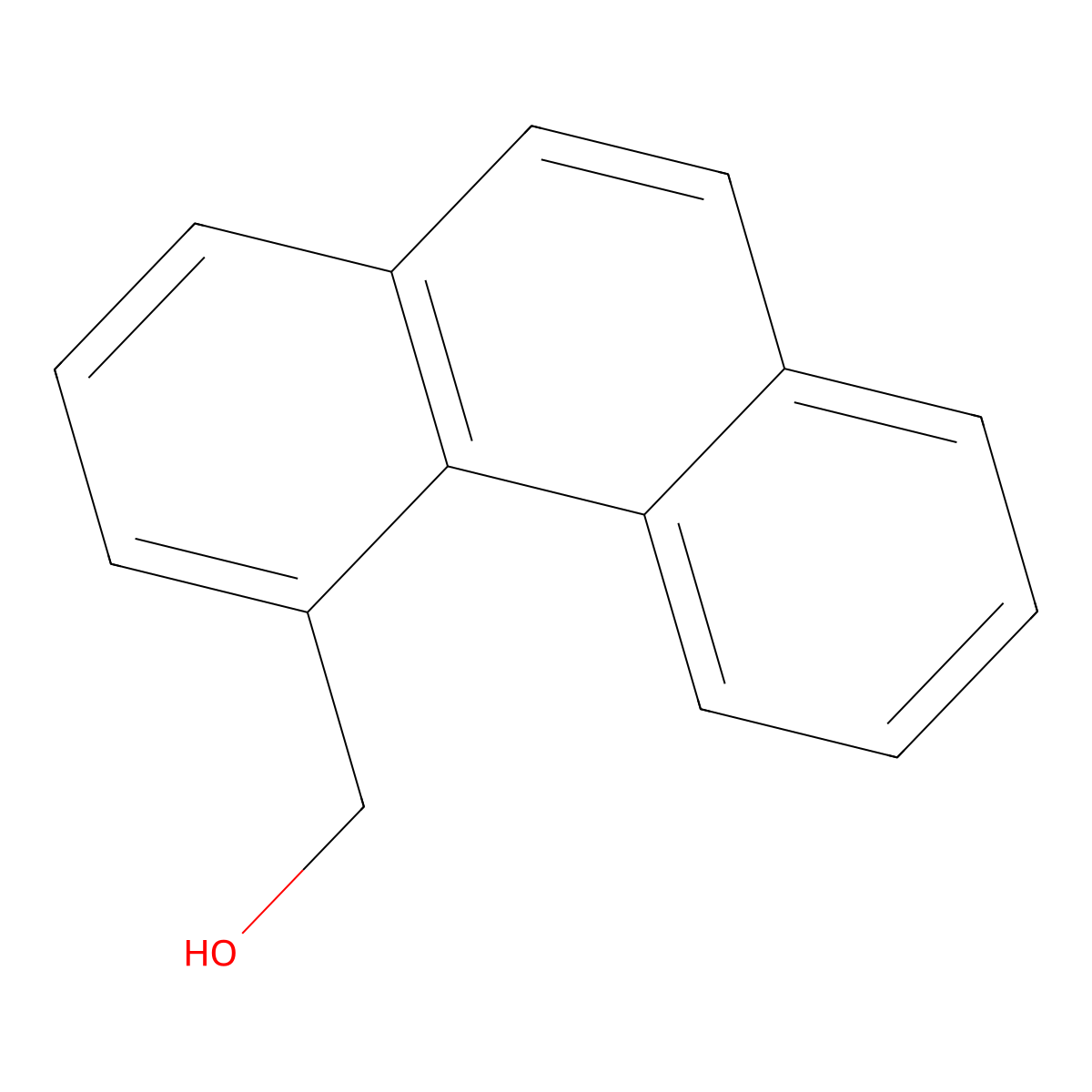 Phenanthren-4-methanol molecular structure, CAS 22863-79-2