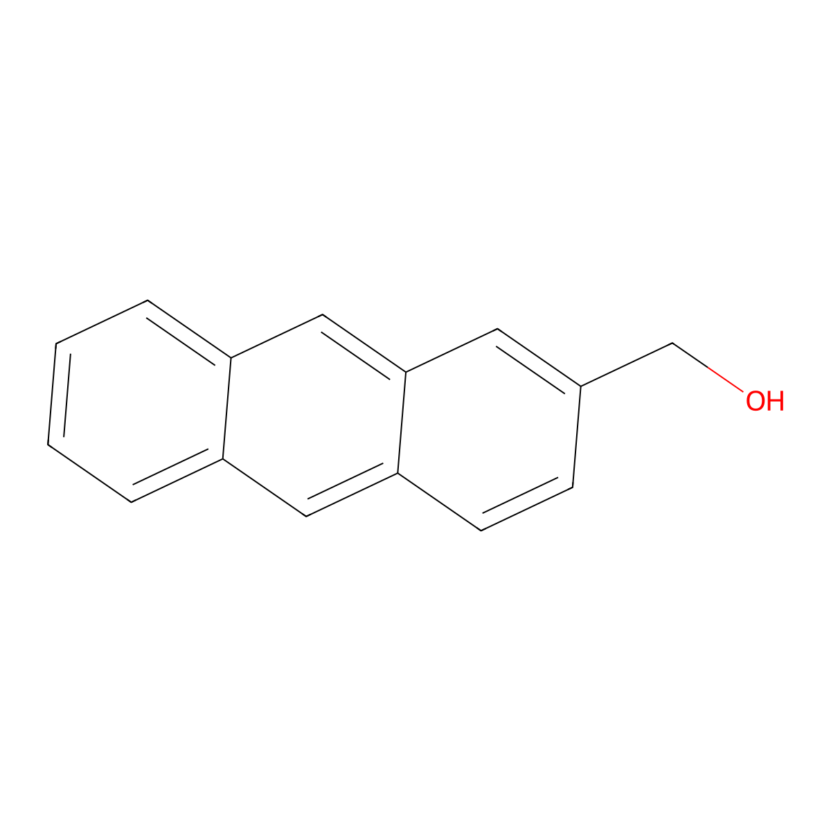 2-Anthracenemethanol molecular structure, CAS 22863-82-7