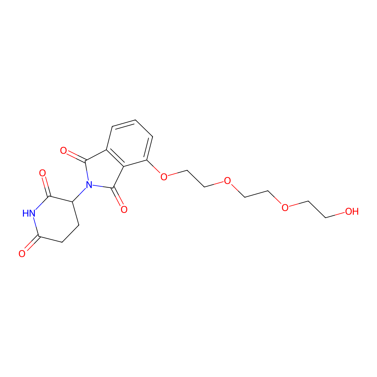 Thalidomide-O-PEG3-OH molecular structure, CAS 2286368-57-6
