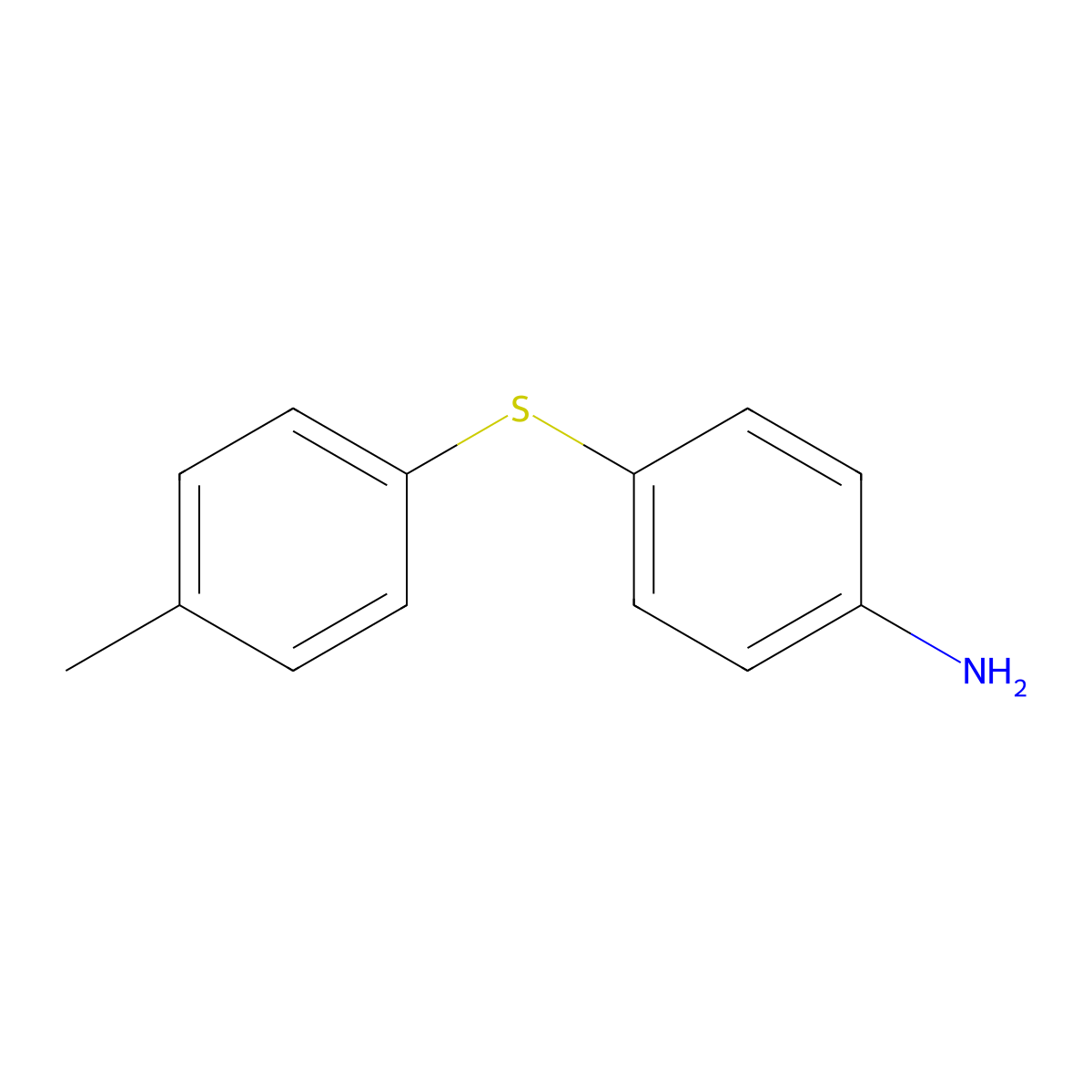 4-[(4-Methylphenyl)sulfanyl]aniline molecular structure, CAS 22865-52-7