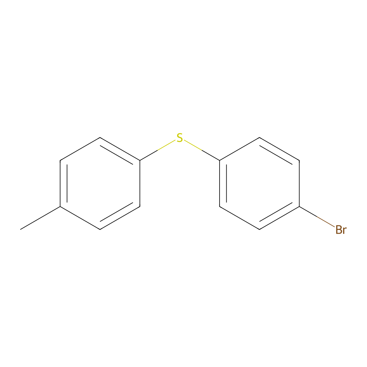 1-Bromo-4-[(4-methylphenyl)thio]benzene molecular structure, CAS 22865-54-9