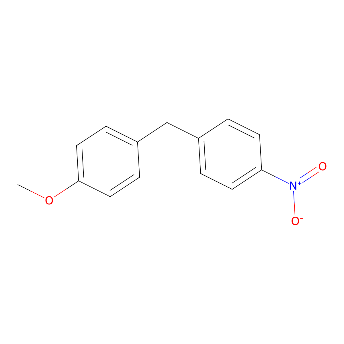 1-Methoxy-4-(4-nitrobenzyl)benzene molecular structure, CAS 22865-59-4