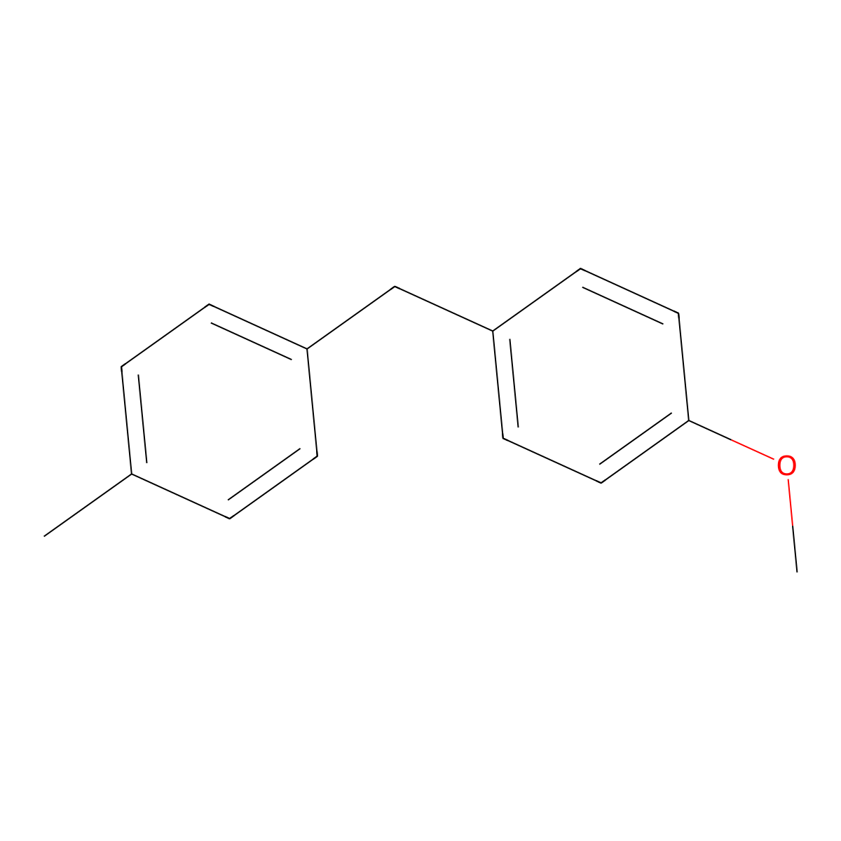 Benzene, 1-methoxy-4-[(4-methylphenyl)methyl]- molecular structure, CAS 22865-60-7