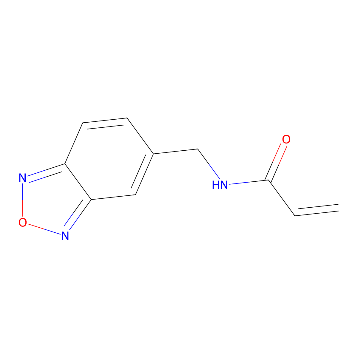 N-(2,1,3-Benzoxadiazol-5-ylmethyl)acrylamide molecular structure, CAS 2286523-97-3