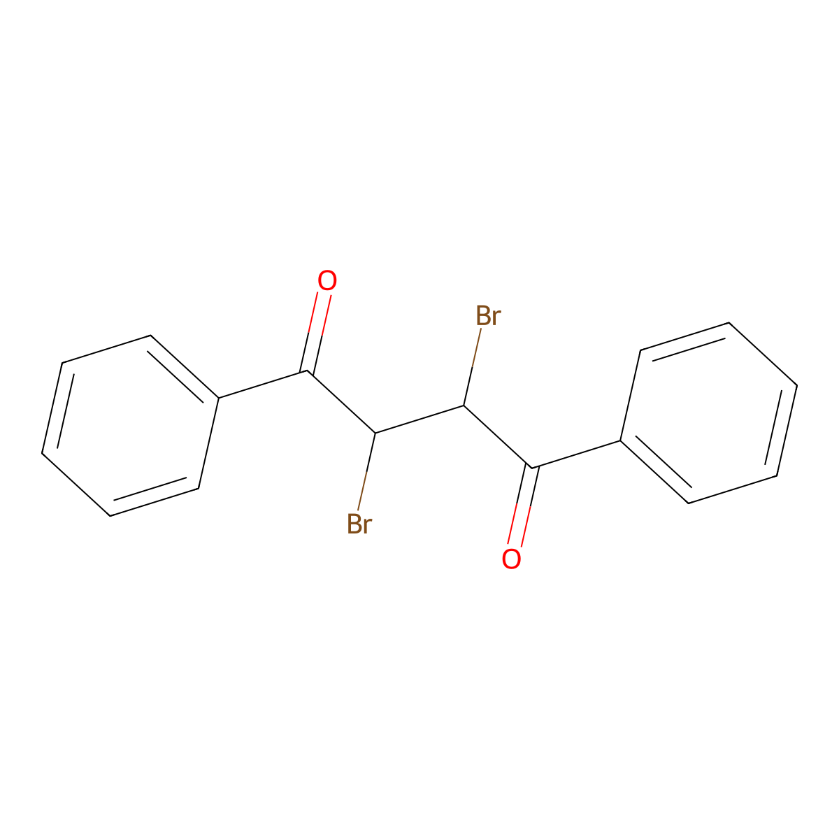 1,2-Dibenzoyl-1,2-dibromoethane molecular structure, CAS 22867-05-6