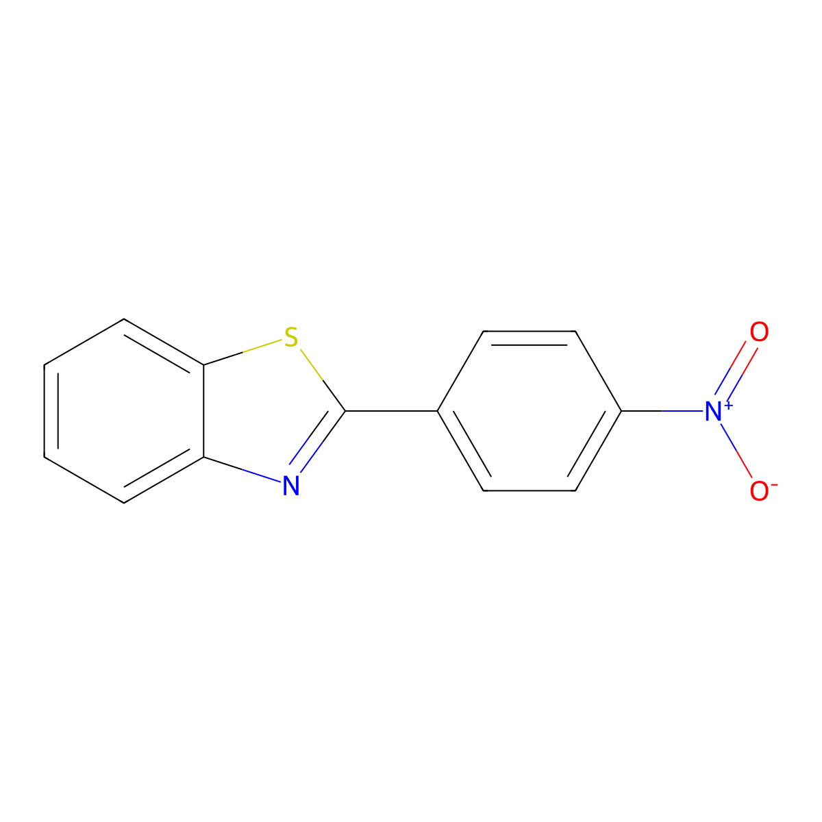 2-(4-Nitrophenyl)Benzo[D]Thiazole molecular structure, CAS 22868-34-4