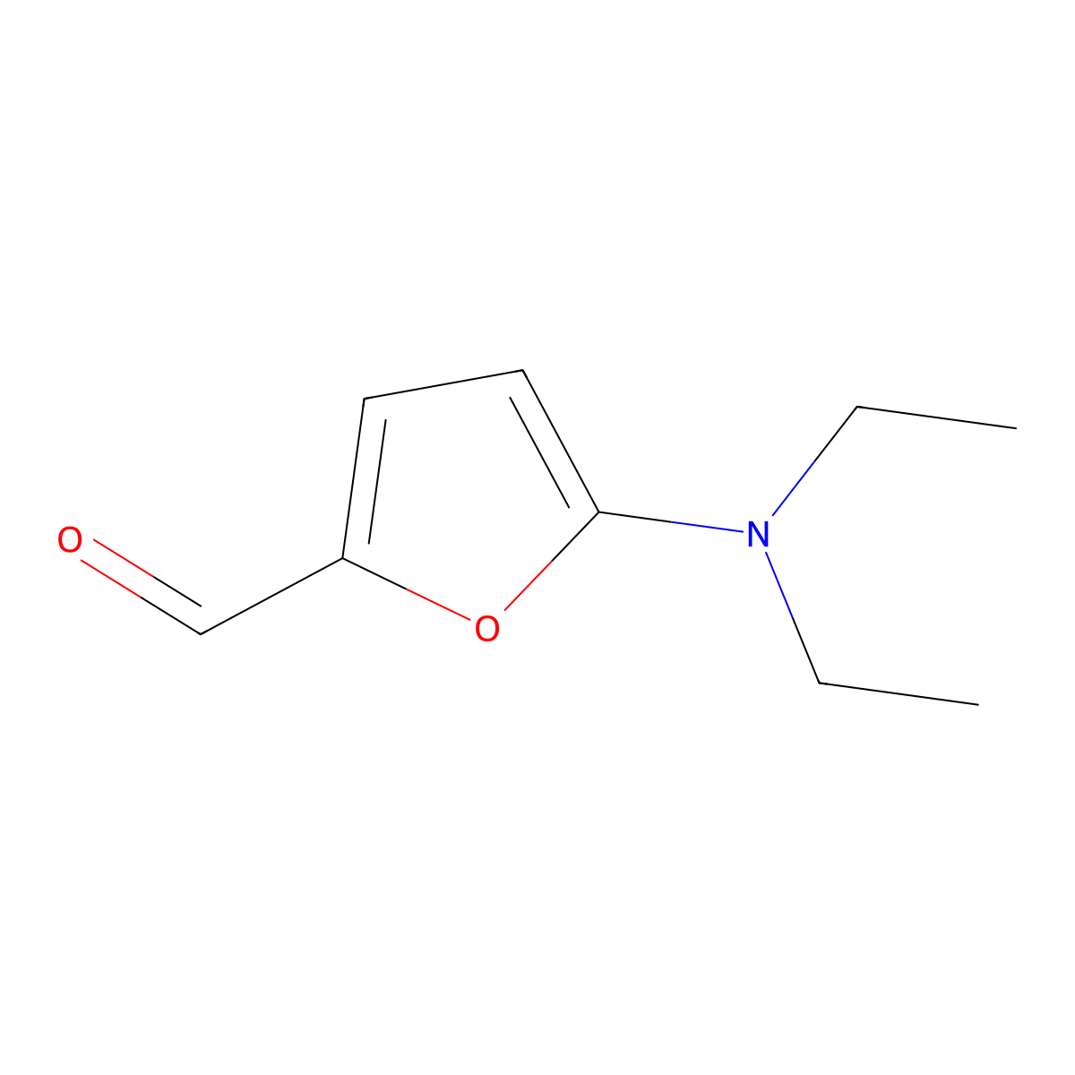 5-Diethylamino-Furan-2-Carbaldehyde molecular structure, CAS 22868-59-3