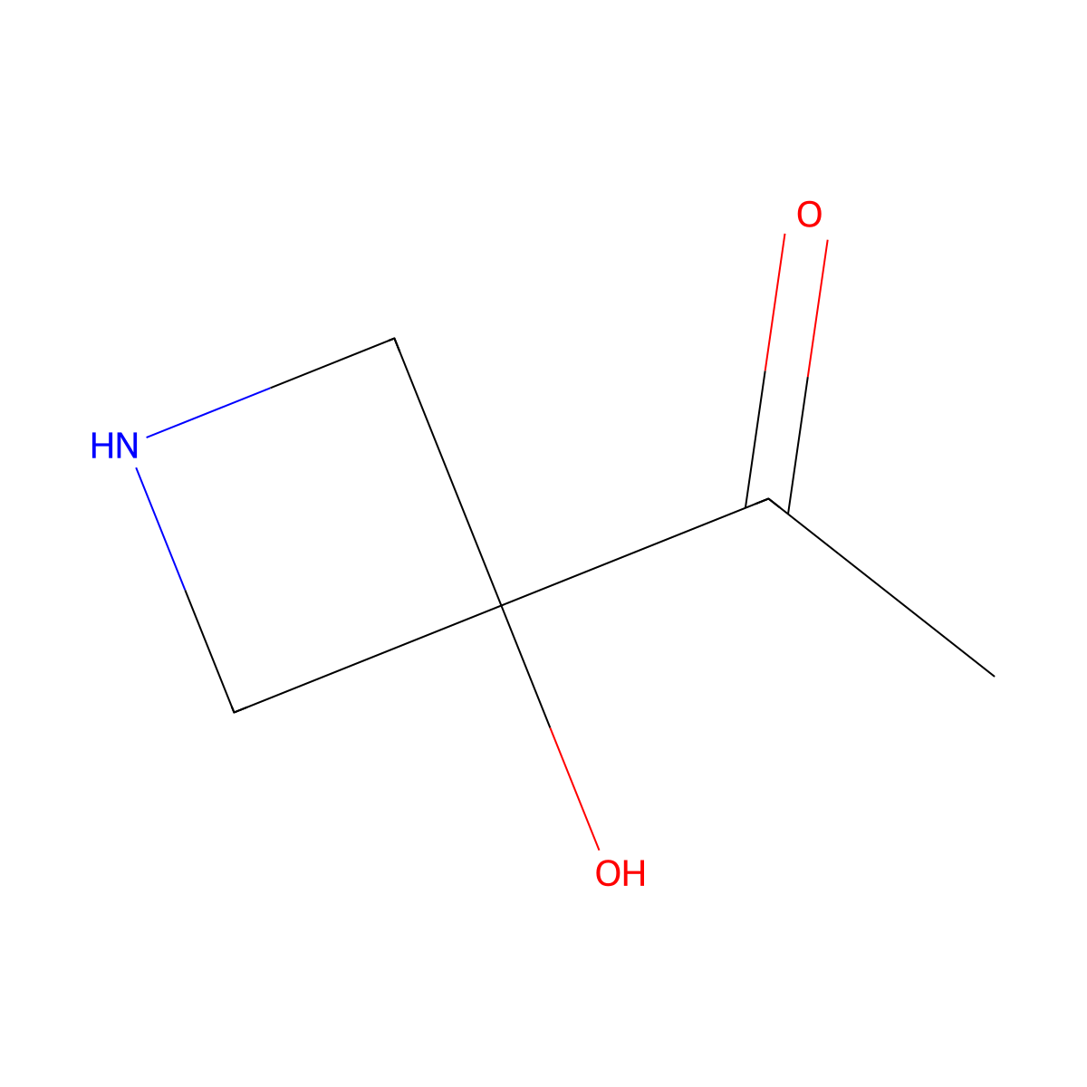 1-(3-Hydroxyazetidin-3-yl)ethan-1-one molecular structure, CAS 2286859-41-2