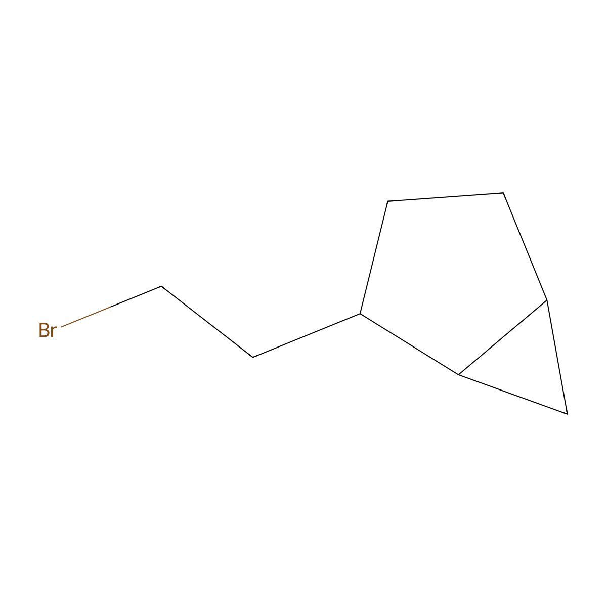 2-(2-bromoethyl)bicyclo[3.1.0]hexane, Mixture of diastereomers molecular structure, CAS 2286949-45-7
