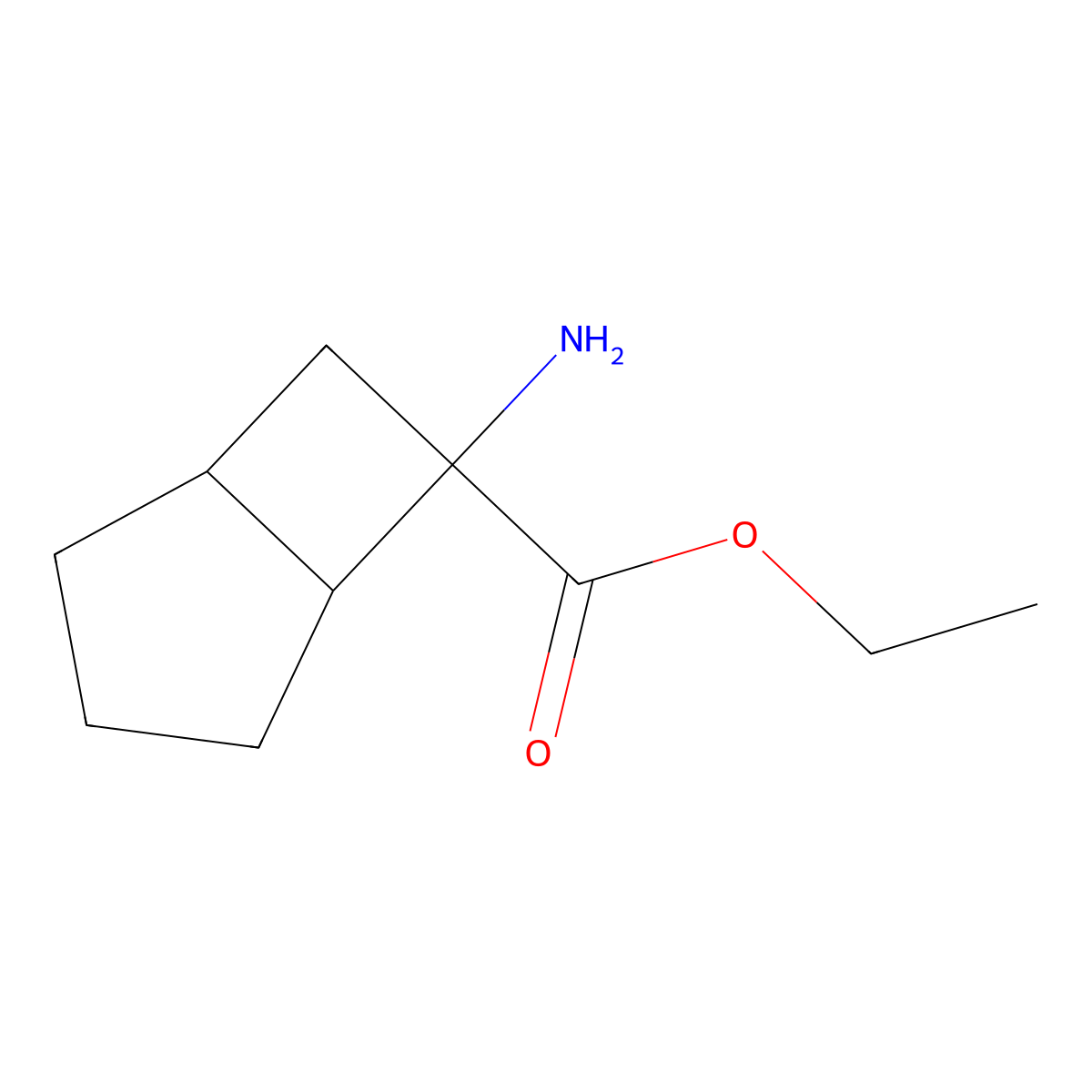 Ethyl 6-aminobicyclo[3.2.0]heptane-6-carboxylate molecular structure, CAS 2286995-00-2