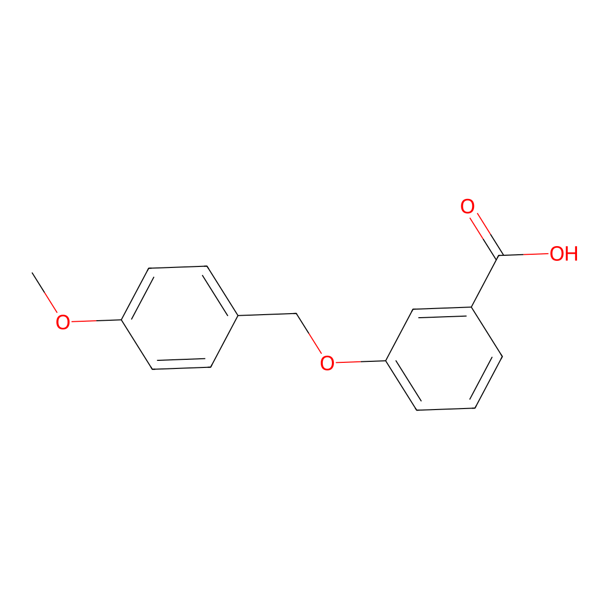 3-(4-Methoxybenzyloxy)benzoic acid molecular structure, CAS 228707-96-8
