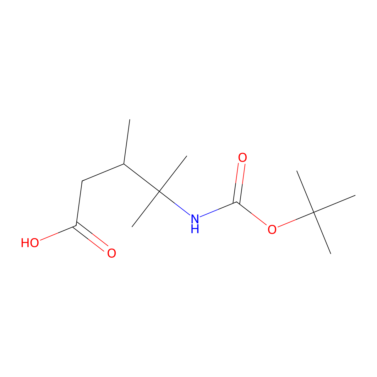 4-{[(Tert-butoxy)carbonyl]amino}-3,4-dimethylpentanoicacid molecular structure, CAS 2287148-05-2