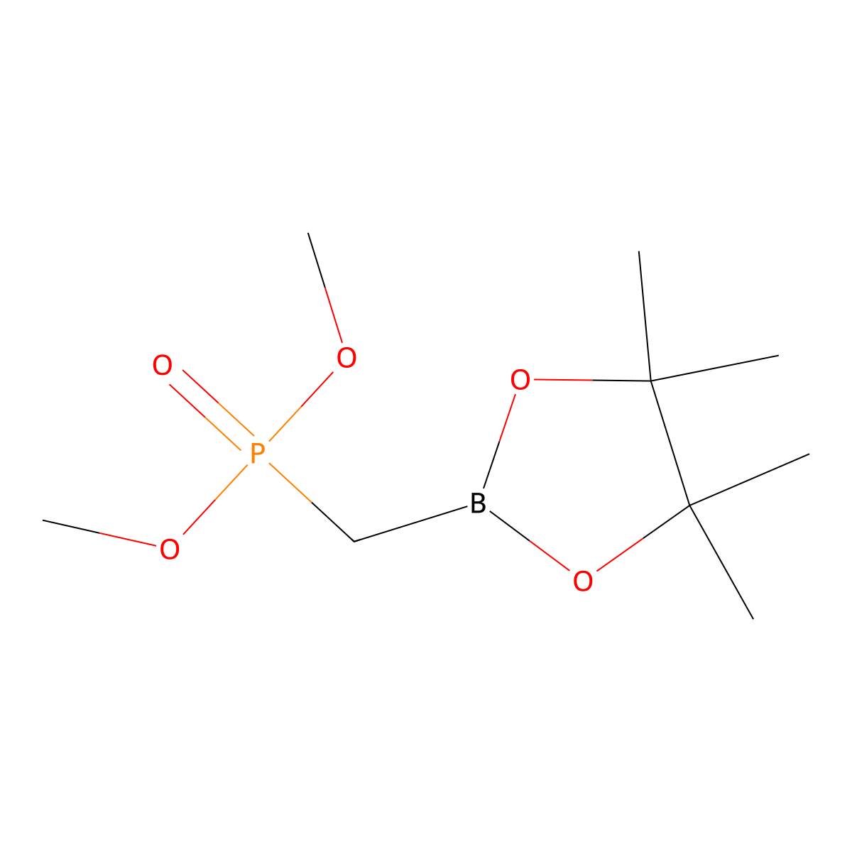 Dimethyl [(tetramethyl-1,3,2-dioxaborolan-2-yl)methyl]phosphonate molecular structure, CAS 228716-55-0