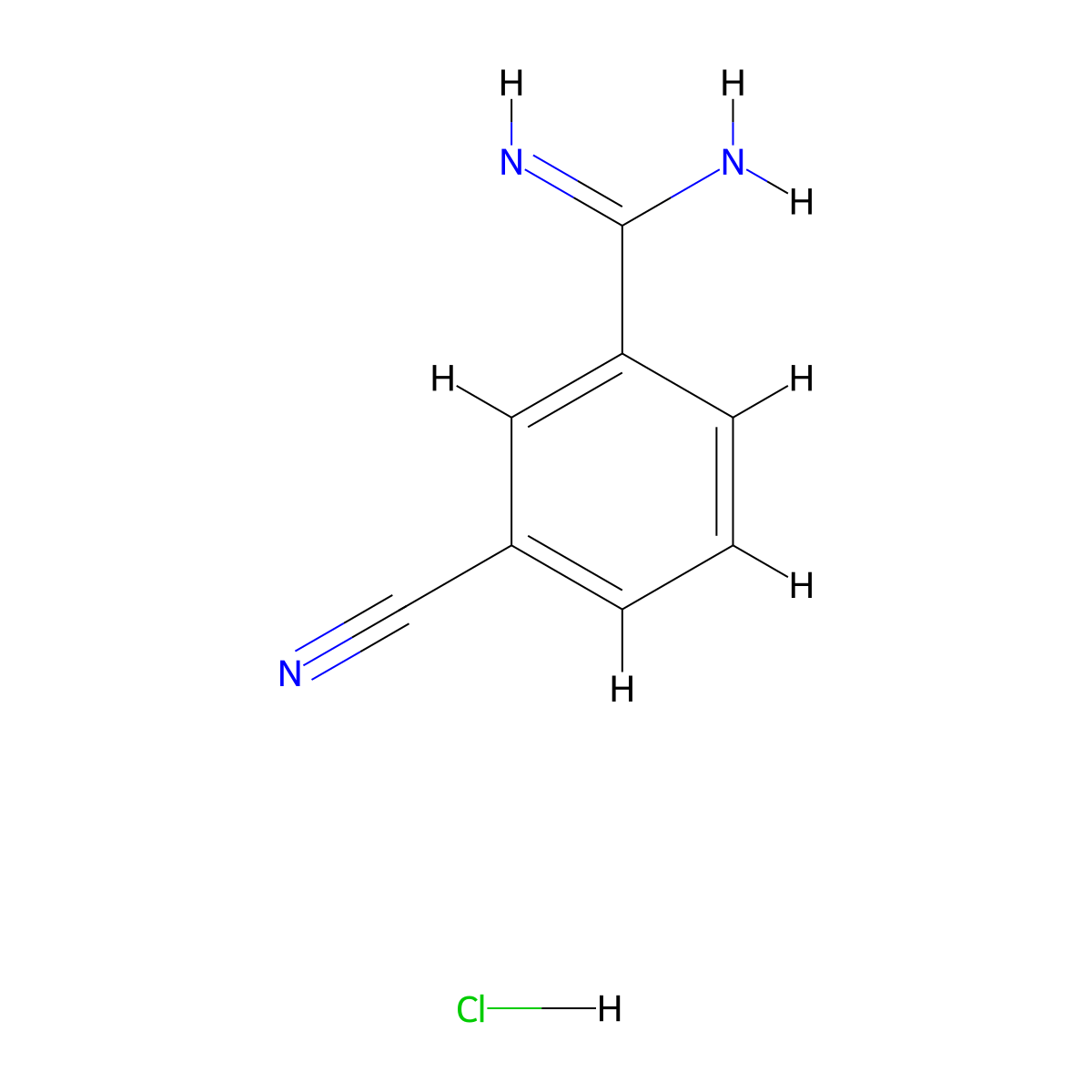 3-Cyanobenzamidine Hydrochloride molecular structure, CAS 228722-01-8