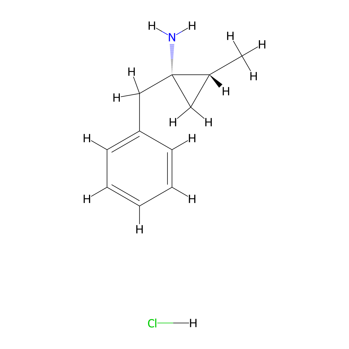 rac-(1R,2R)-1-benzyl-2-methylcyclopropan-1-amine hydrochloride molecular structure, CAS 2287236-46-6