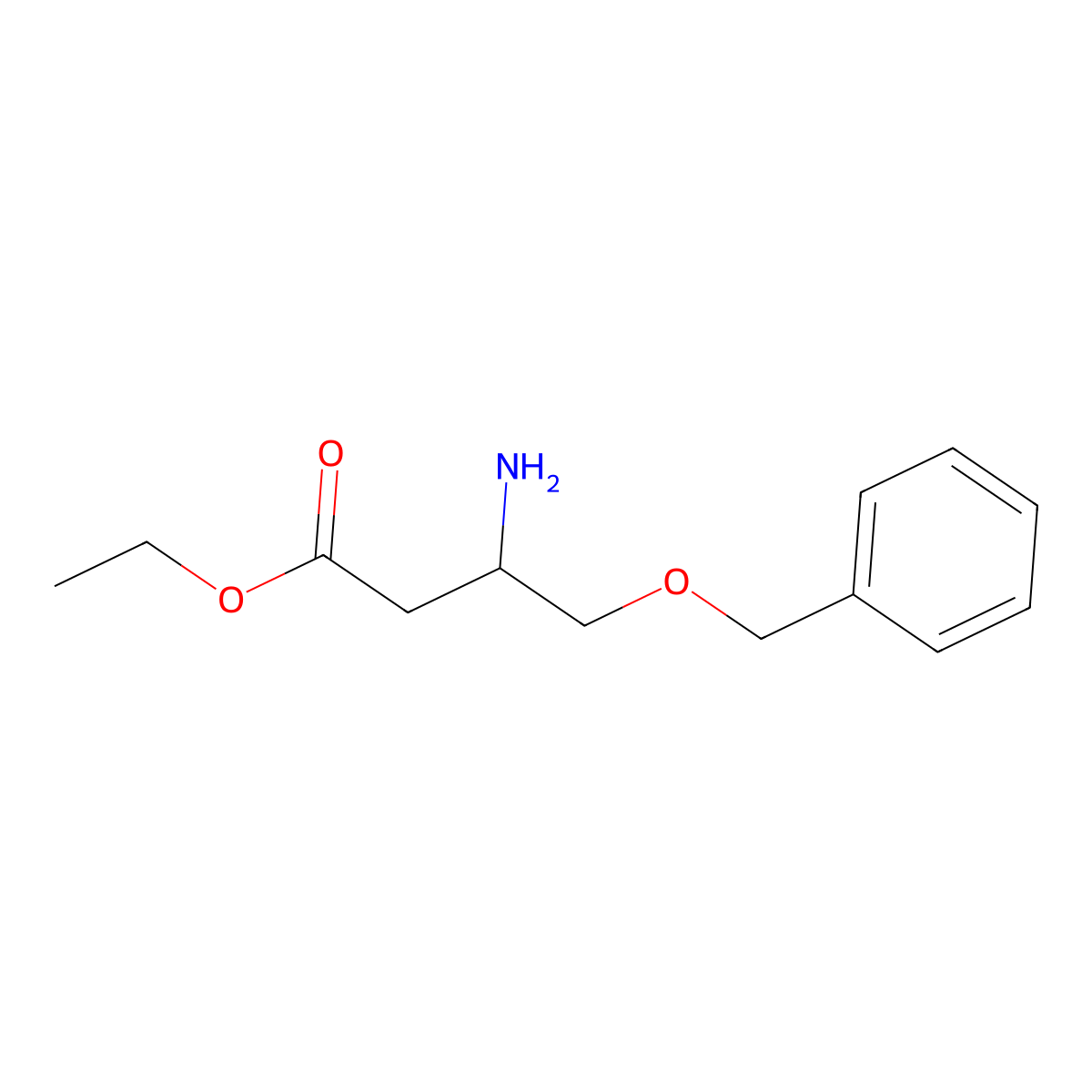 ethyl (3R)-3-amino-4-(benzyloxy)butanoate molecular structure, CAS 2287236-54-6