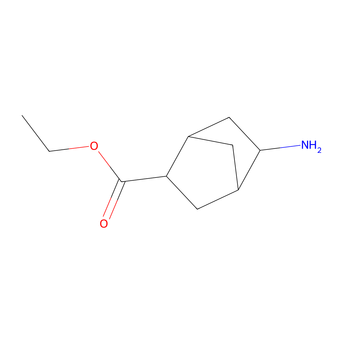 rac-ethyl (1R,2R,4R,5R)-5-aminobicyclo[2.2.1]heptane-2-carboxylate molecular structure, CAS 2287236-71-7