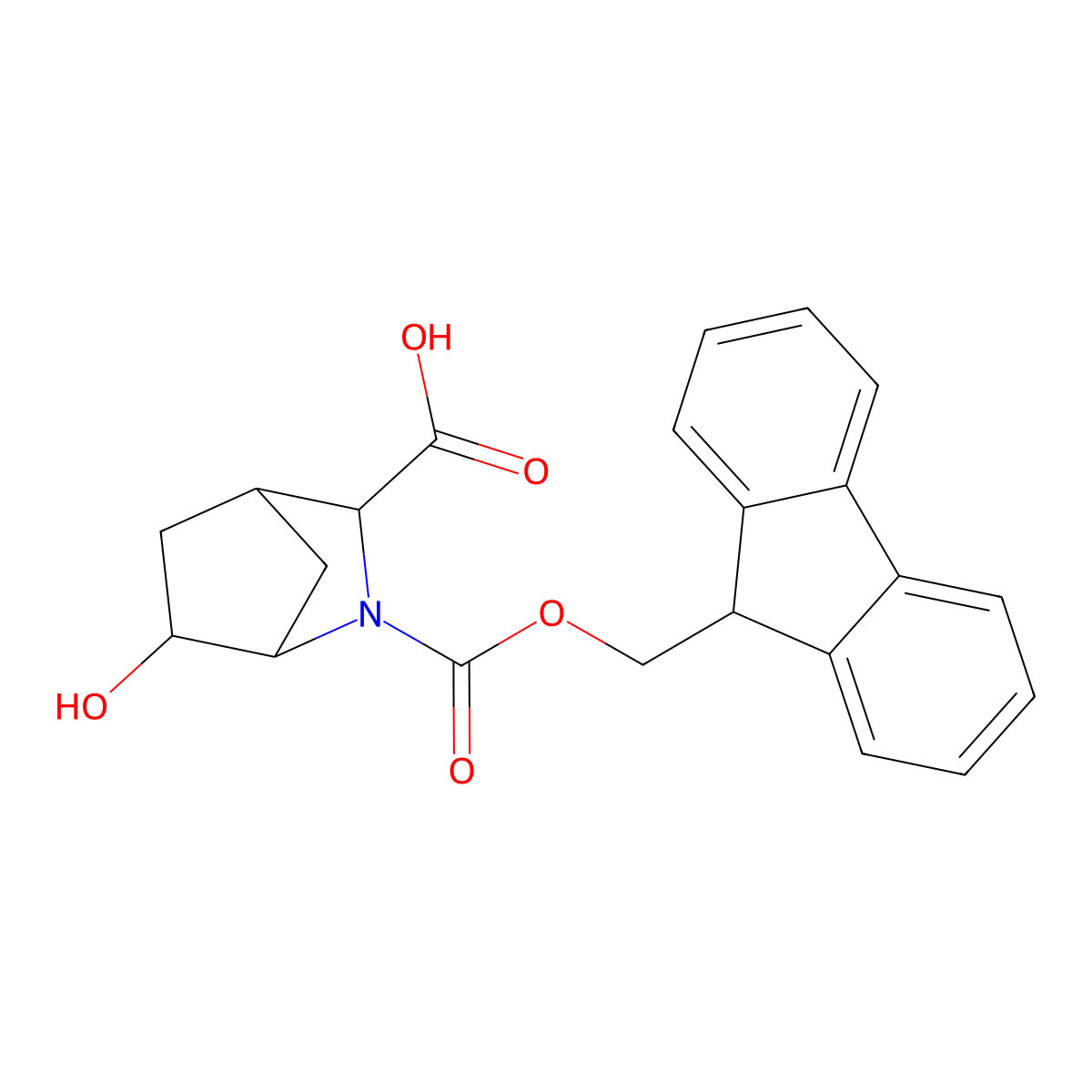 rac-(1R,3R,4S,6R)-2-{[(9H-fluoren-9-yl)methoxy]carbonyl}-6-hydroxy-2-azabicyclo[2.2.1]heptane-3-carboxylic acid molecular structure, CAS 2287236-85-3