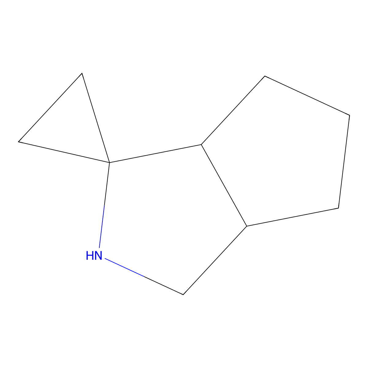 rac-(3aR,6aS)-hexahydro-2H-spiro[cyclopenta[c]pyrrole-1,1'-cyclopropane] molecular structure, CAS 2287237-07-2