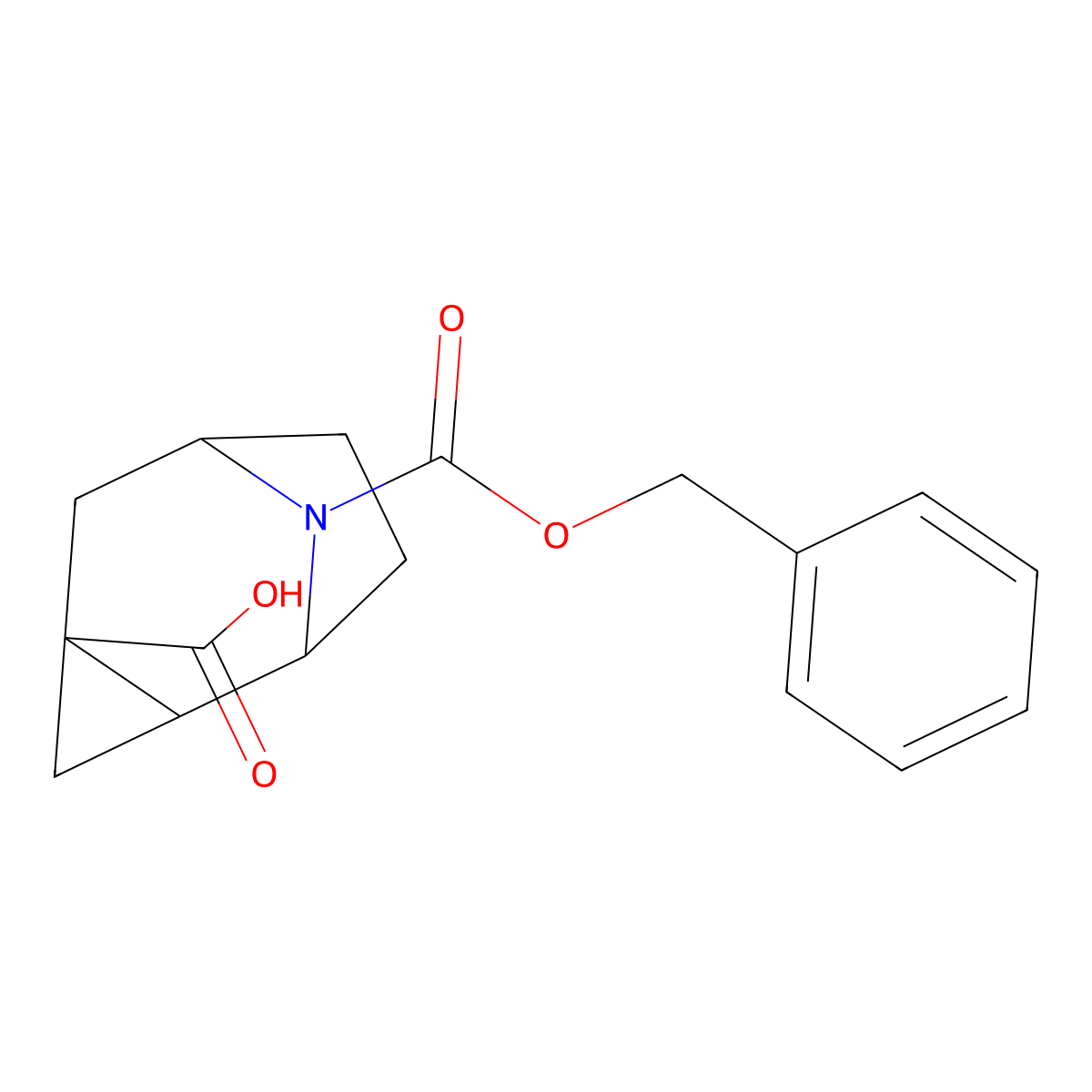 rac-(1R,2S,4R,6S)-9-[(benzyloxy)carbonyl]-9-azatricyclo[4.2.1.0,2,4]nonane-4-carboxylic acid molecular structure, CAS 2287237-10-7