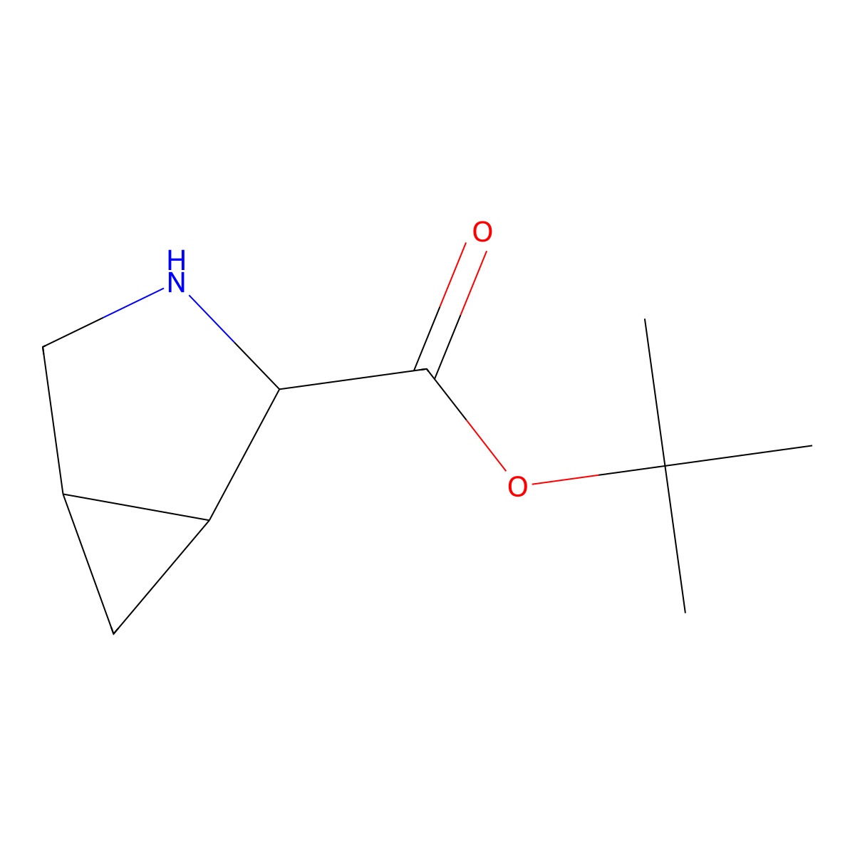 rac-tert-butyl (1R,2S,5S)-3-azabicyclo[3.1.0]hexane-2-carboxylate molecular structure, CAS 2287237-50-5