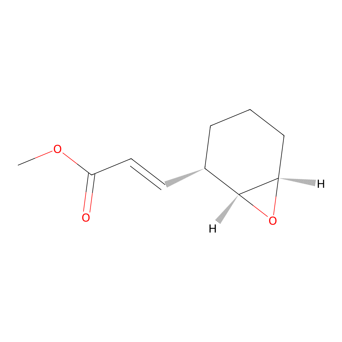 rac-methyl (2E)-3-((1R,2R,6S)-7-oxabicyclo(4.1.0)heptan-2-yl)prop-2-enoate molecular structure, CAS 2287237-56-1