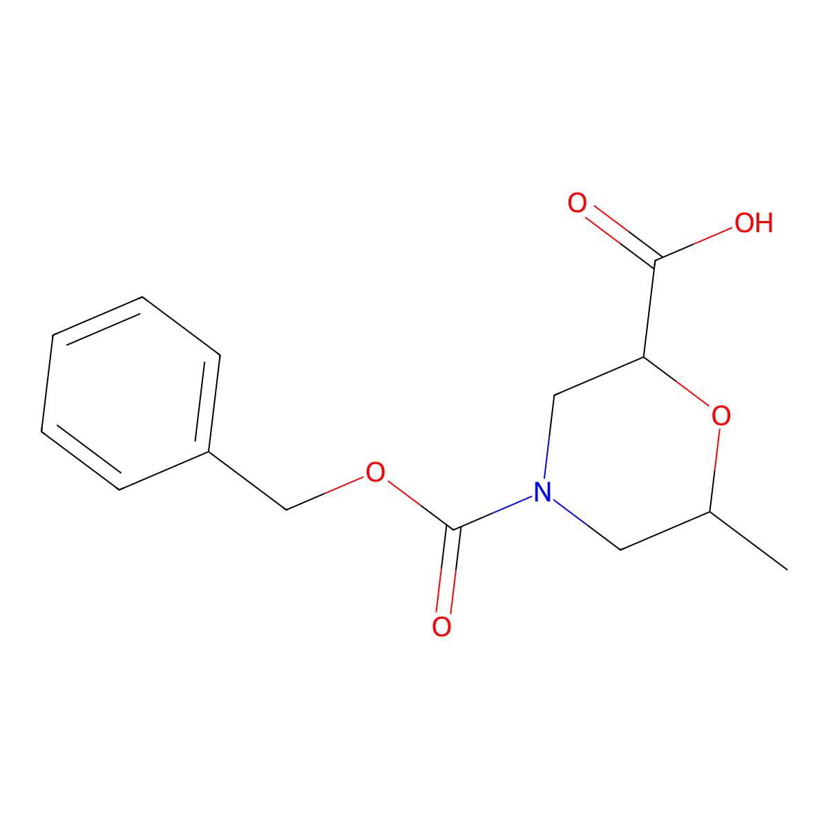 rac-(2R,6S)-4-[(benzyloxy)carbonyl]-6-methylmorpholine-2-carboxylic acid molecular structure, CAS 2287237-82-3