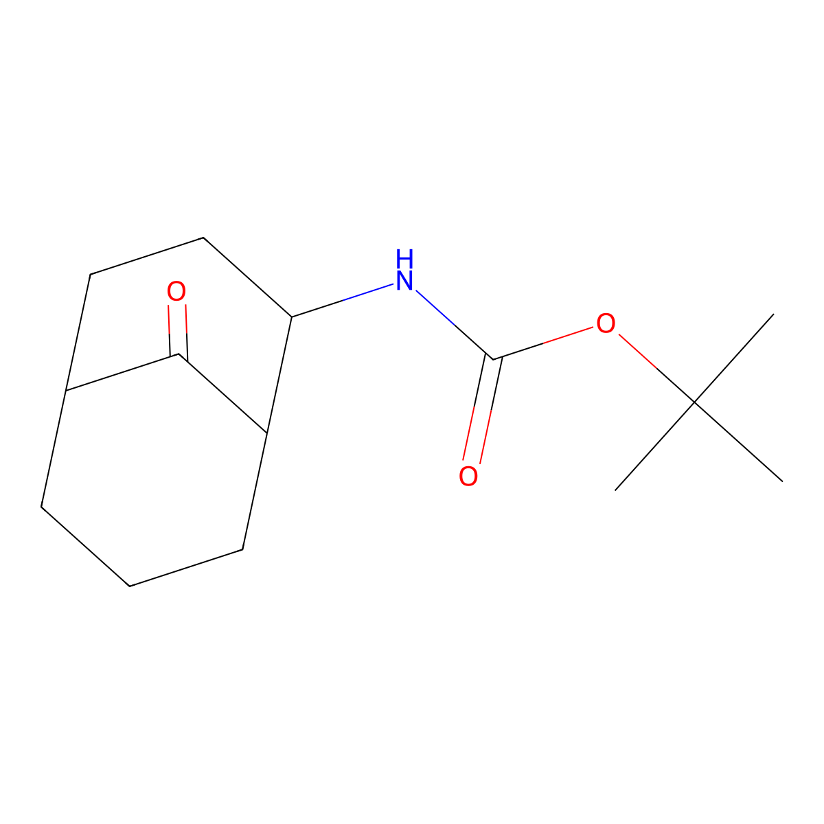 rac-tert-butylN-[(1R,2R,5S)-9-oxobicyclo[3.3.1]nonan-2-yl]carbamate,endo molecular structure, CAS 2287237-83-4