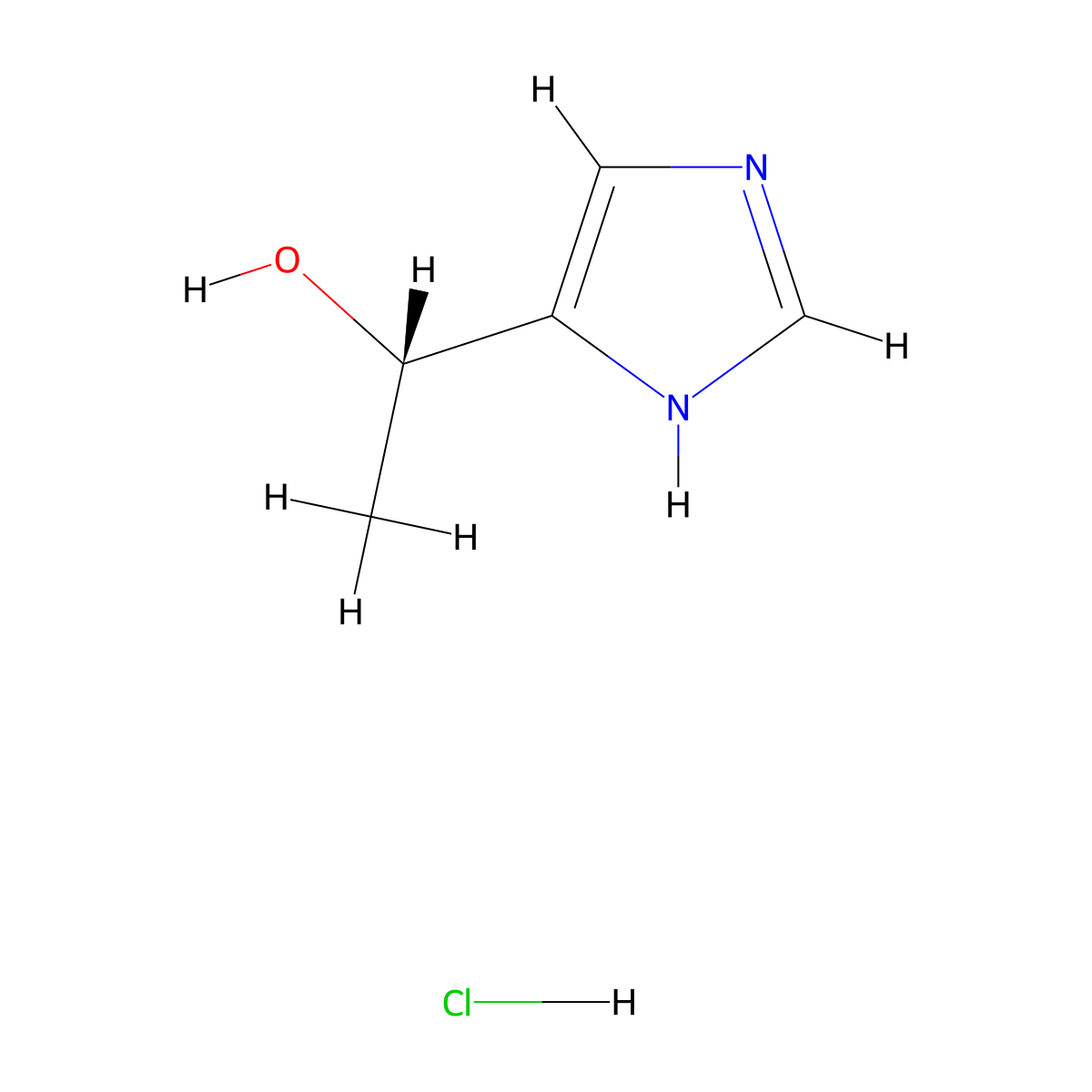 (1S)-1-(1H-imidazol-4-yl)ethan-1-ol hydrochloride molecular structure, CAS 2287238-70-2