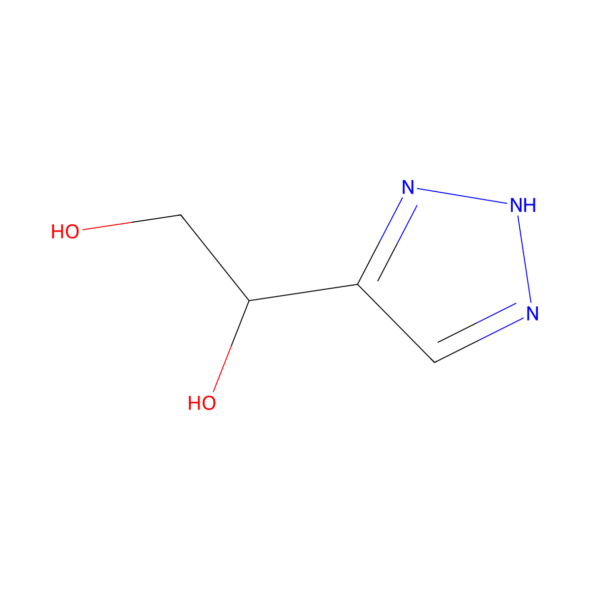 (1S)-1-(1H-1,2,3-triazol-4-yl)ethane-1,2-diol molecular structure, CAS 2287238-76-8
