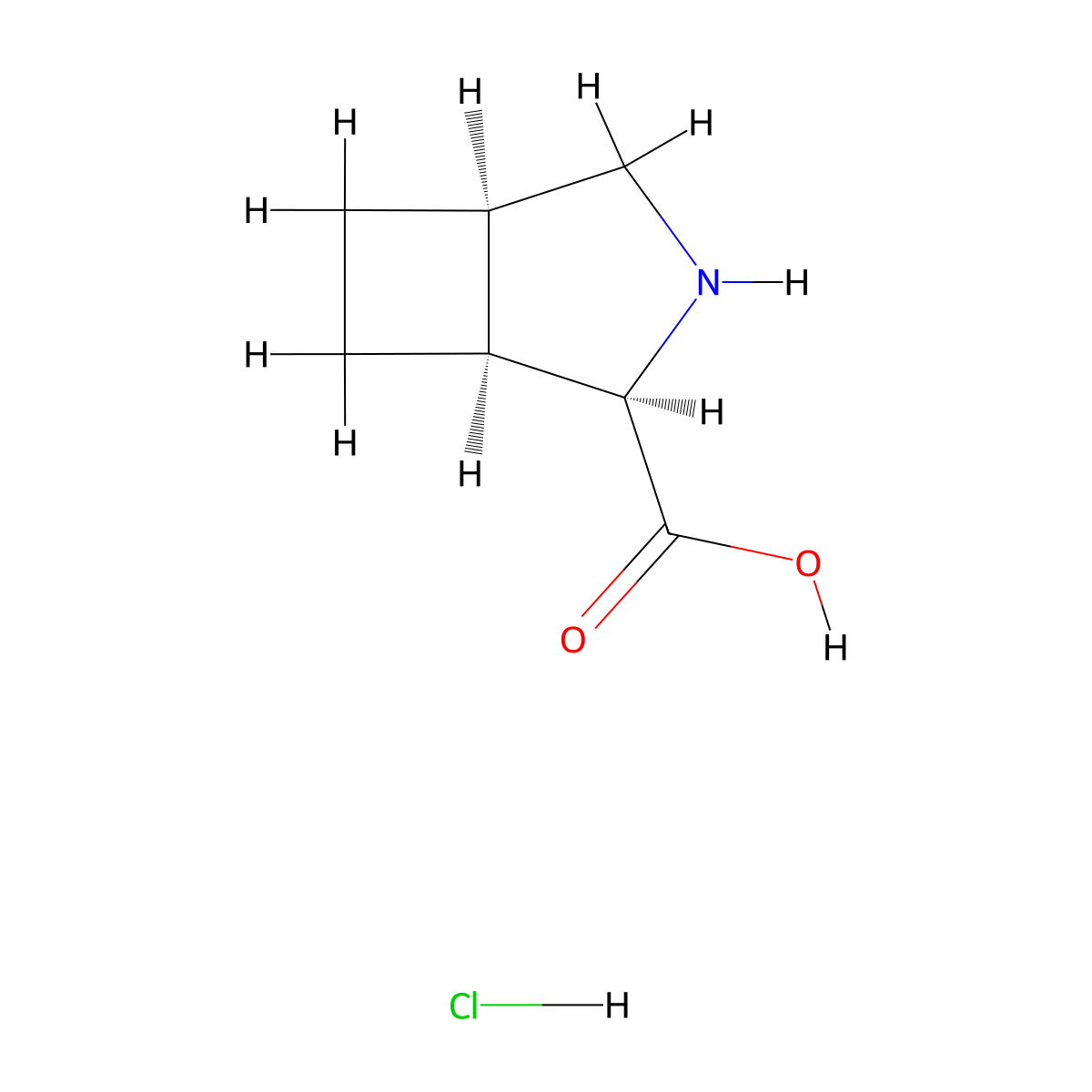 rac-(1R,2S,5S)-3-azabicyclo[3.2.0]heptane-2-carboxylicacidhydrochloride molecular structure, CAS 2287246-58-4