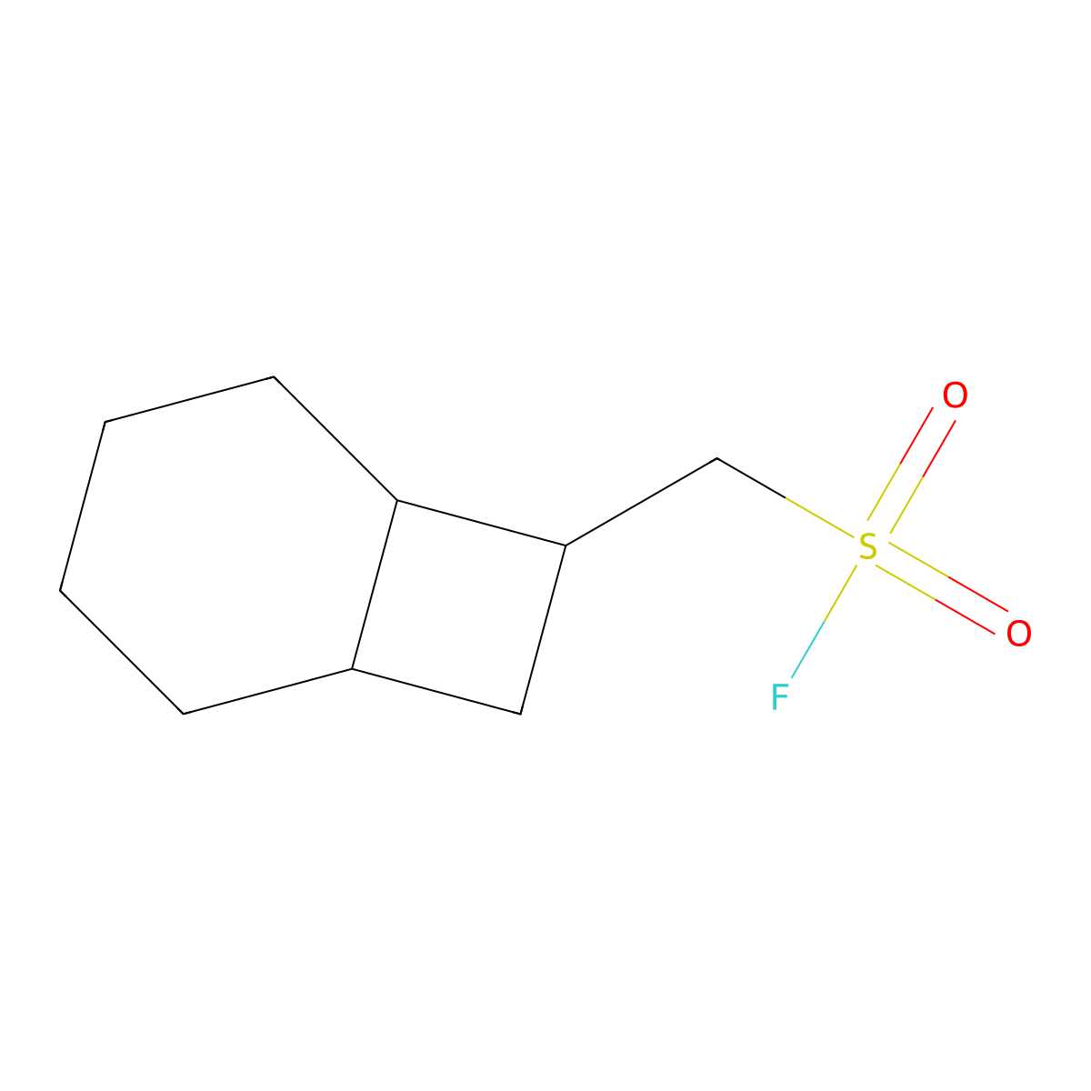 rac-[(1R,6R,7S)-bicyclo[4.2.0]octan-7-yl]methanesulfonylfluoride molecular structure, CAS 2287247-88-3