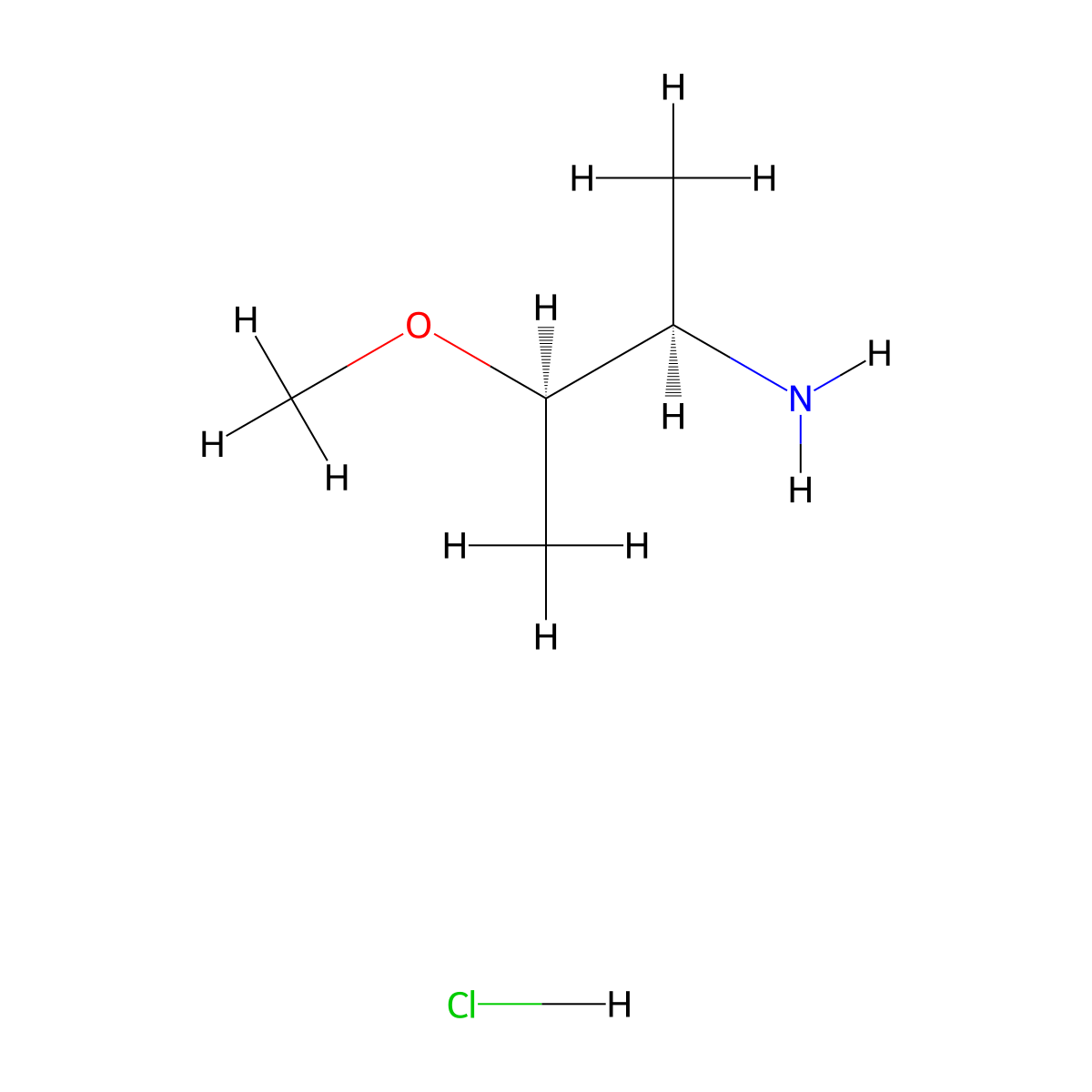 (2R,3R)-3-methoxybutan-2-amine hydrochloride molecular structure, CAS 2287248-74-0