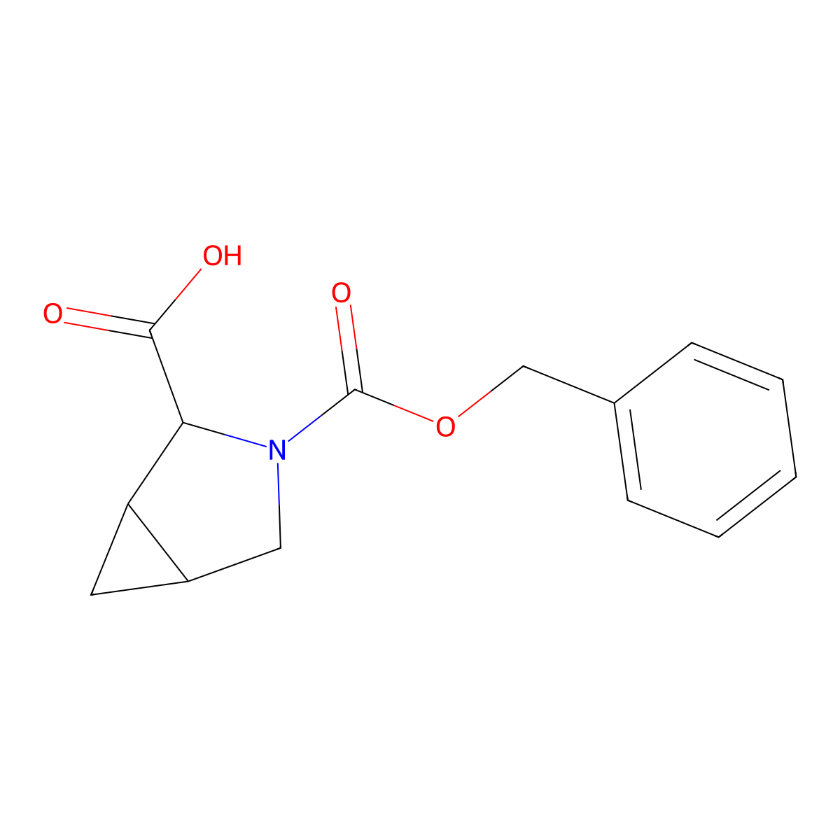 rac-(1R,2S,5S)-3-[(benzyloxy)carbonyl]-3-azabicyclo[3.1.0]hexane-2-carboxylic acid molecular structure, CAS 2287248-75-1