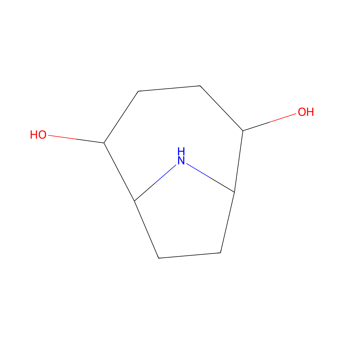9-Azabicyclo[4.2.1]nonane-2,5-diol molecular structure, CAS 2287259-44-1