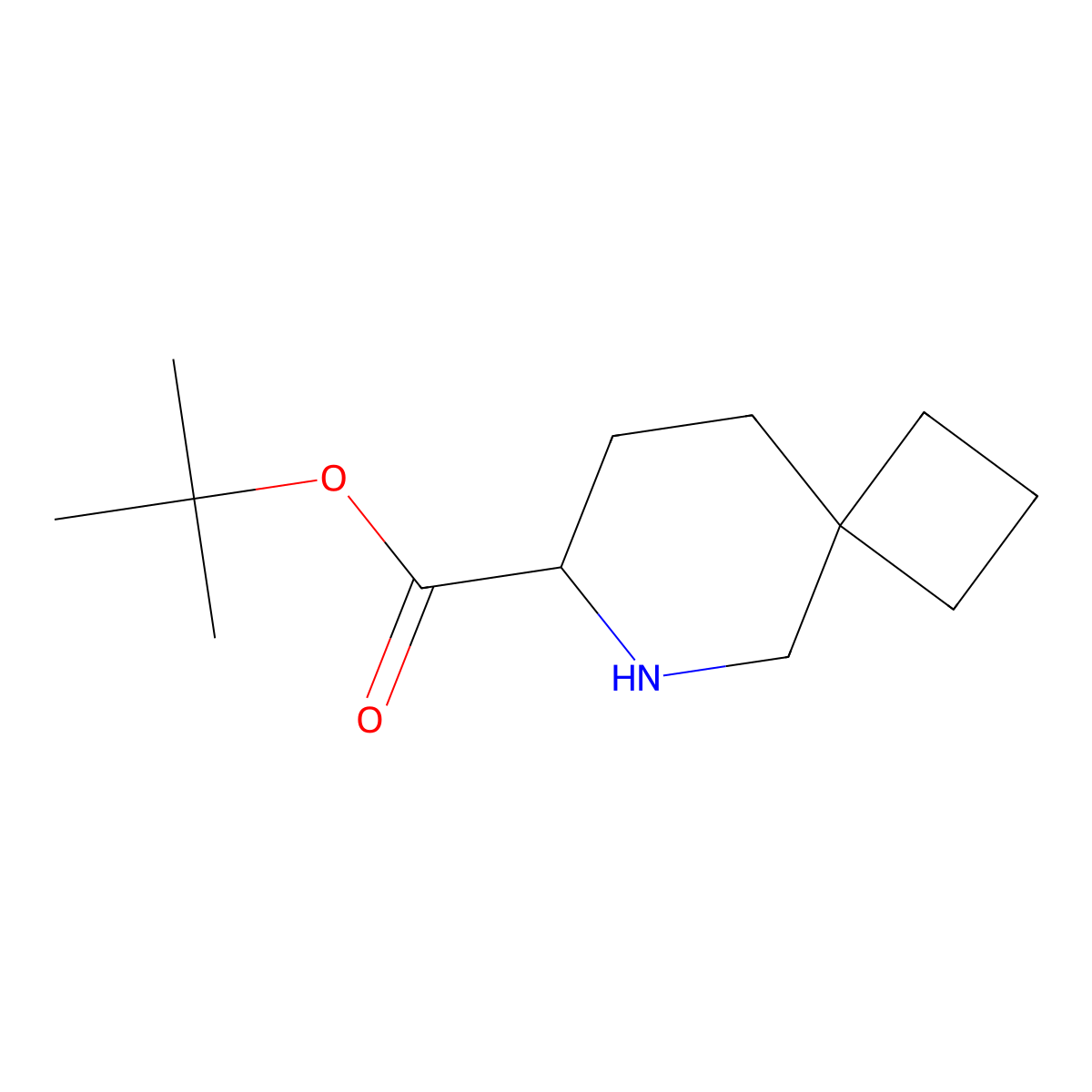 Tert-butyl 6-azaspiro[3.5]nonane-7-carboxylate molecular structure, CAS 2287262-49-9