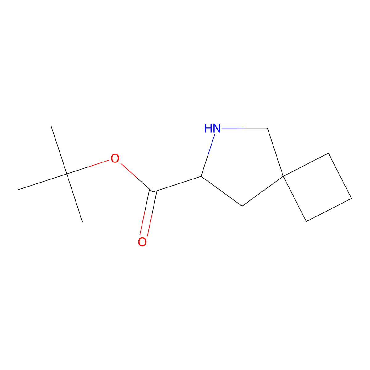 Tert-butyl 6-azaspiro[3.4]octane-7-carboxylate molecular structure, CAS 2287262-82-0