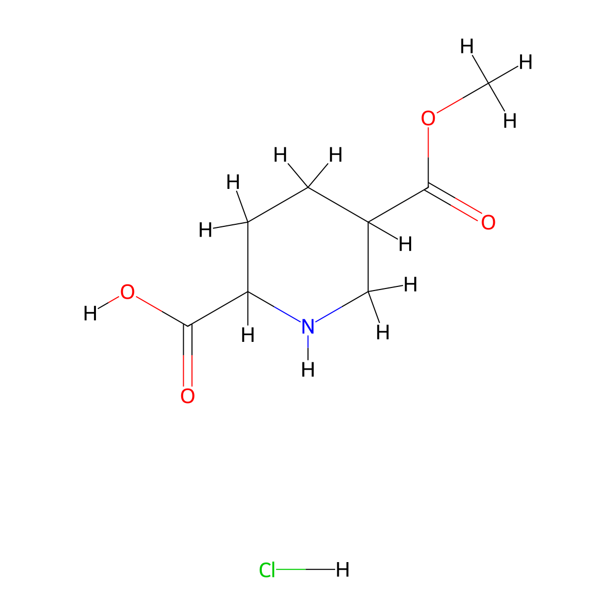 5-(Methoxycarbonyl)piperidine-2-carboxylic acid hydrochloride molecular structure, CAS 2287263-23-2