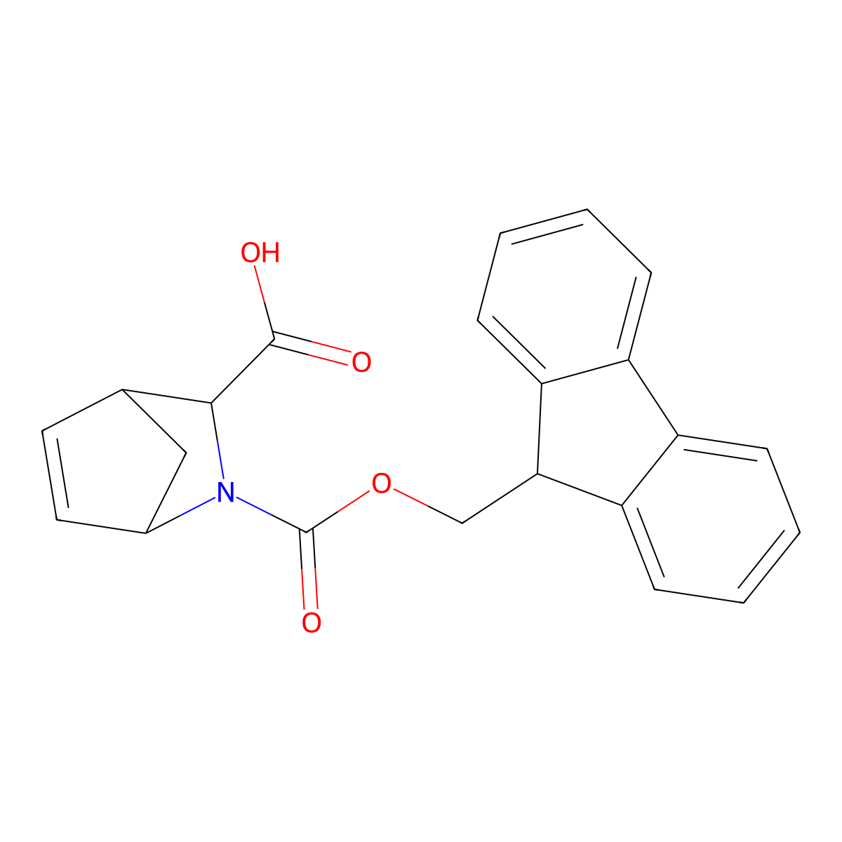 2-{[(9H-fluoren-9-yl)methoxy]carbonyl}-2-azabicyclo[2.2.1]hept-5-ene-3-carboxylicacid molecular structure, CAS 2287265-42-1