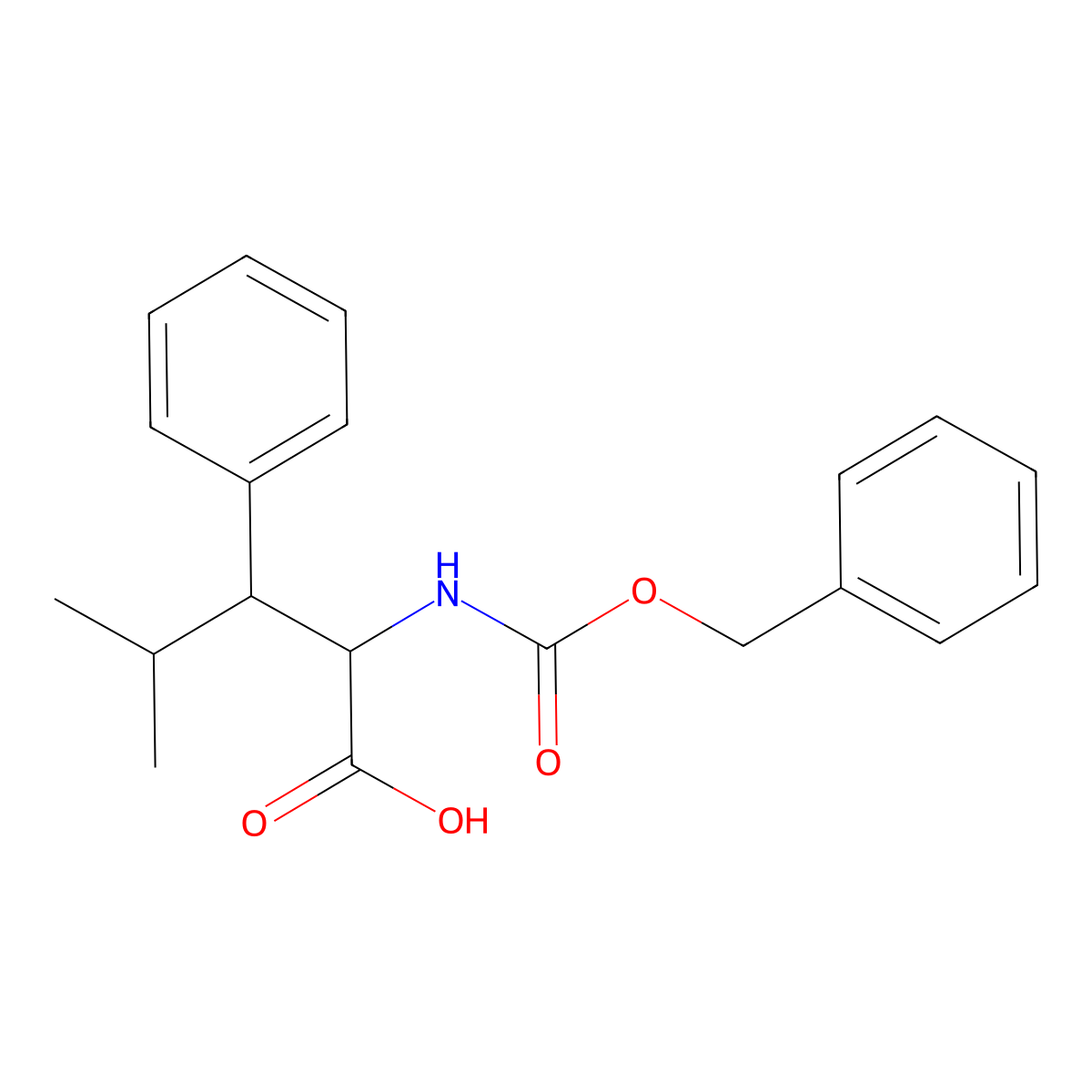 2-{[(Benzyloxy)carbonyl]amino}-4-methyl-3-phenylpentanoic acid molecular structure, CAS 2287266-79-7