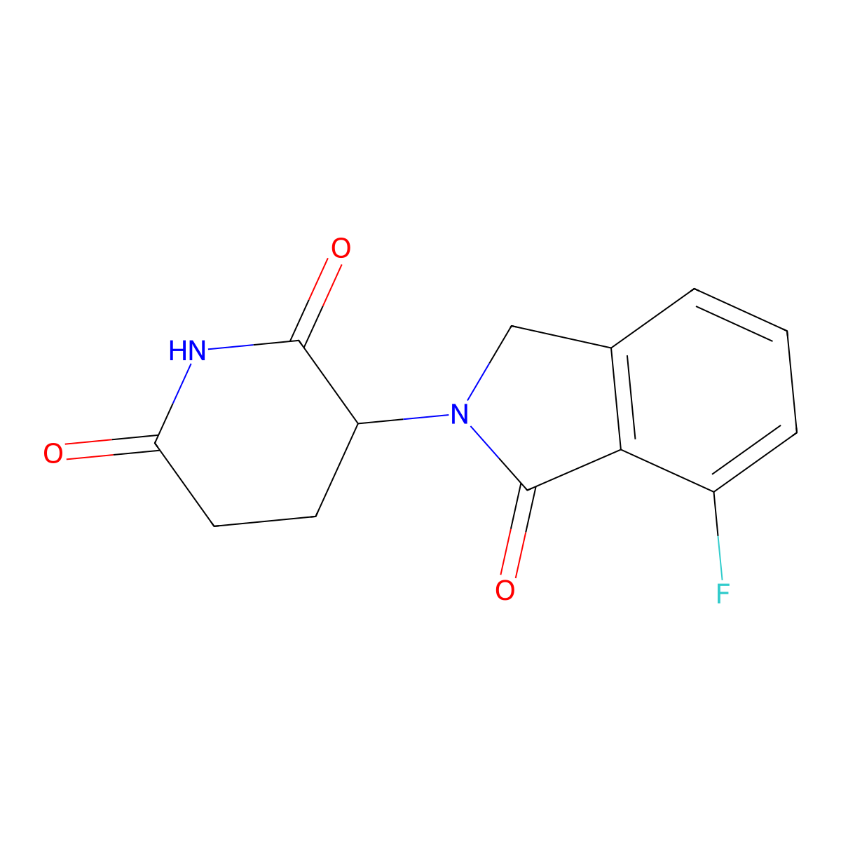 3-(7-Fluoro-1-oxoisoindolin-2-yl)piperidine-2,6-dione molecular structure, CAS 2287267-33-6