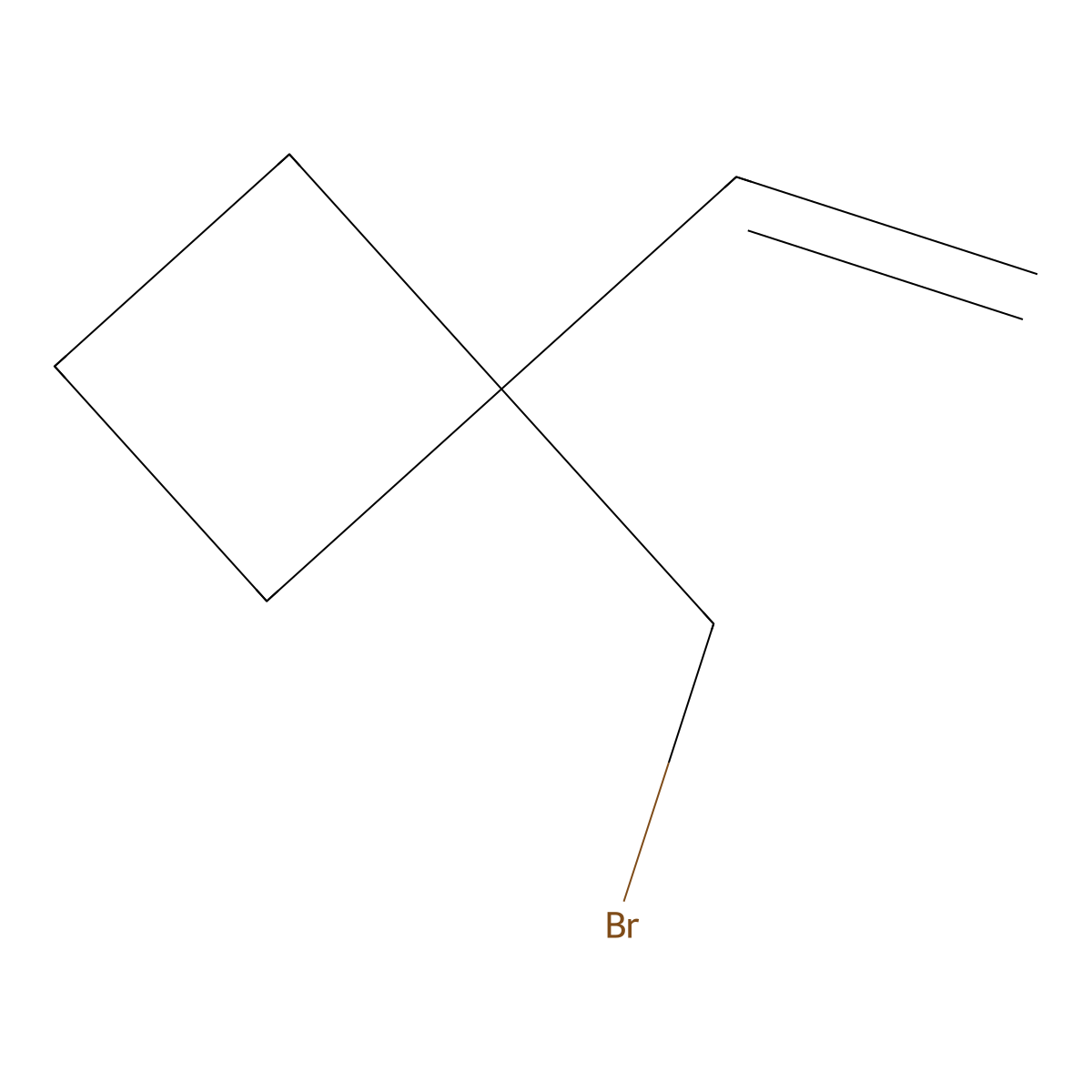1-(Bromomethyl)-1-ethenylcyclobutane molecular structure, CAS 2287268-04-4